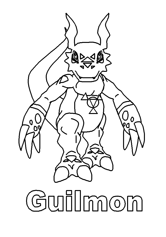 Digimon coloring pages