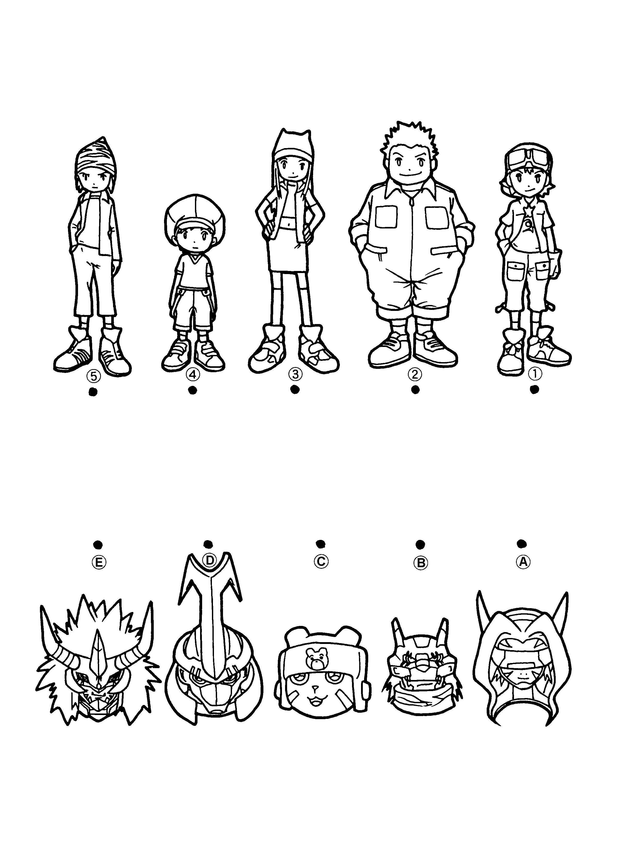 Digimon coloring pages