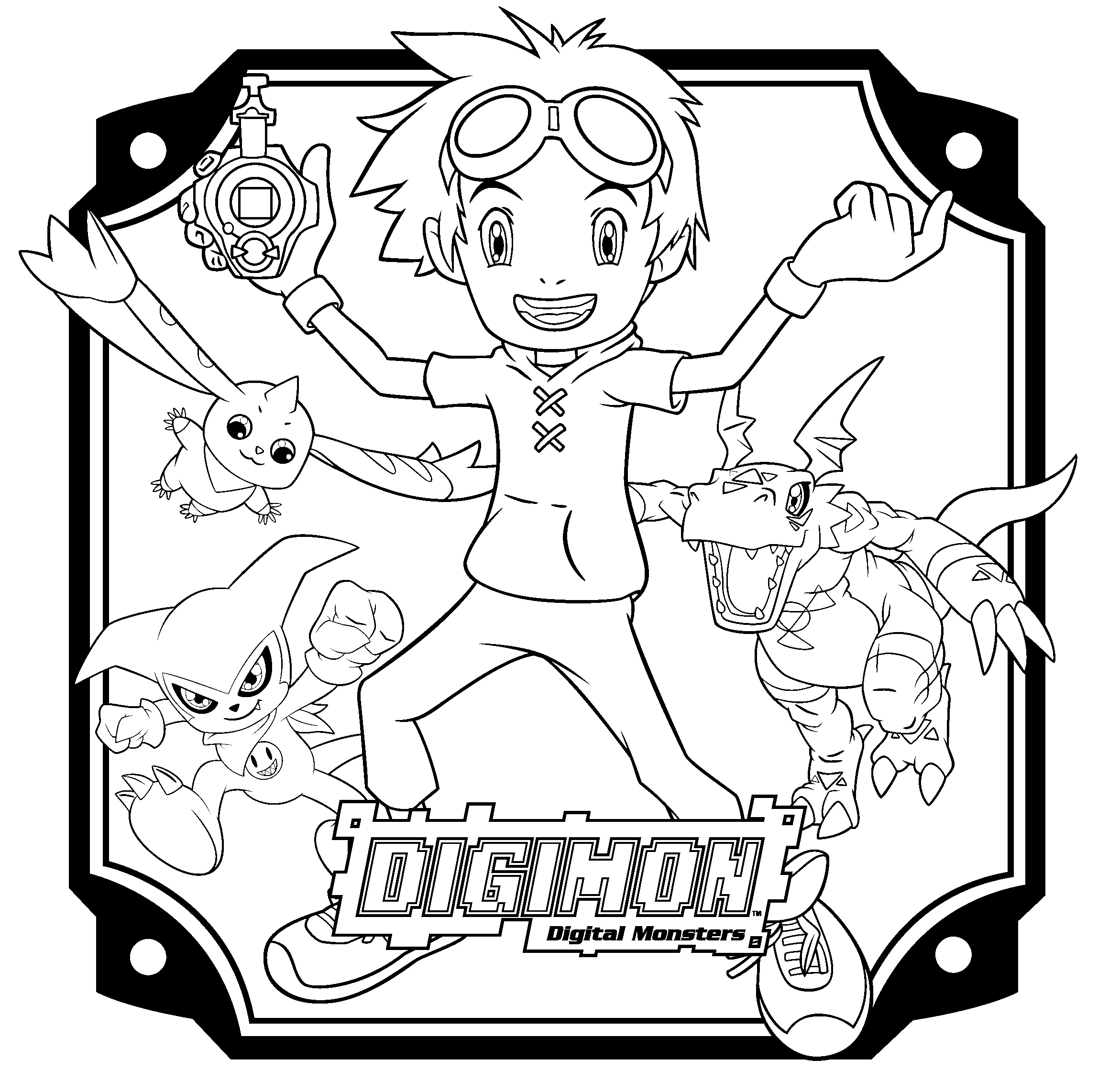 Coloring Page - Digimon coloring pages 7