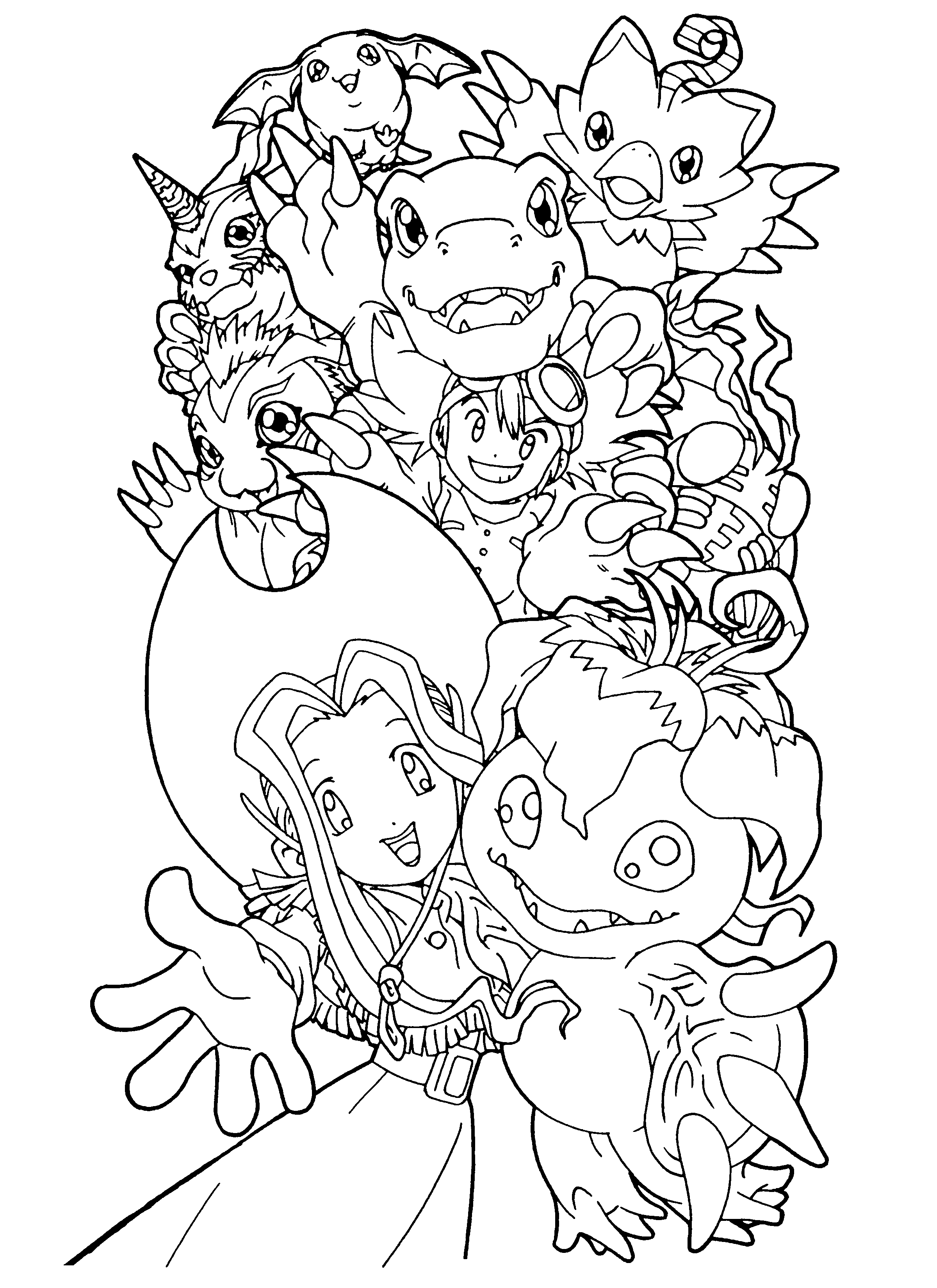 digimon coloring pages 89