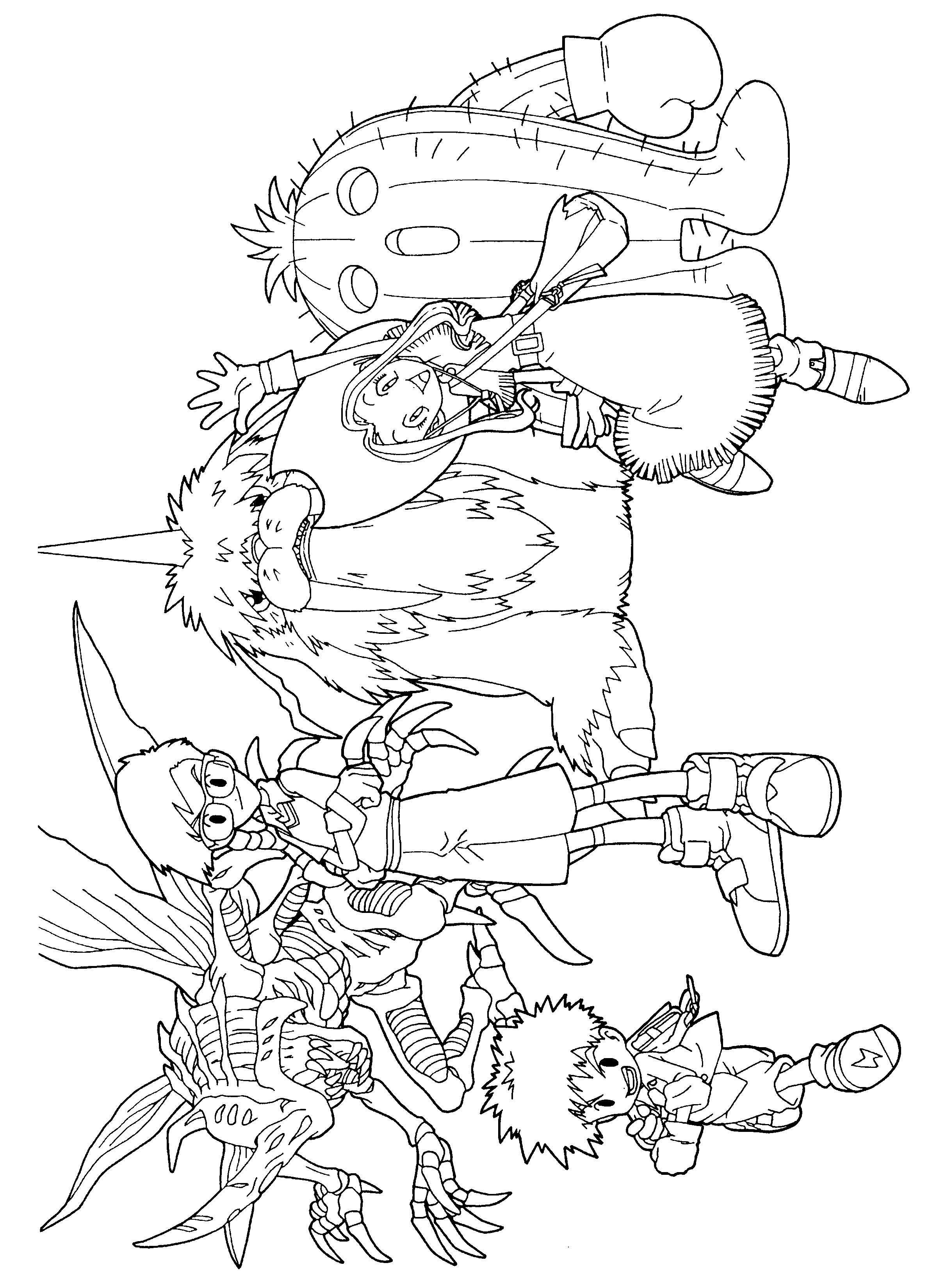 Digimon coloring pages