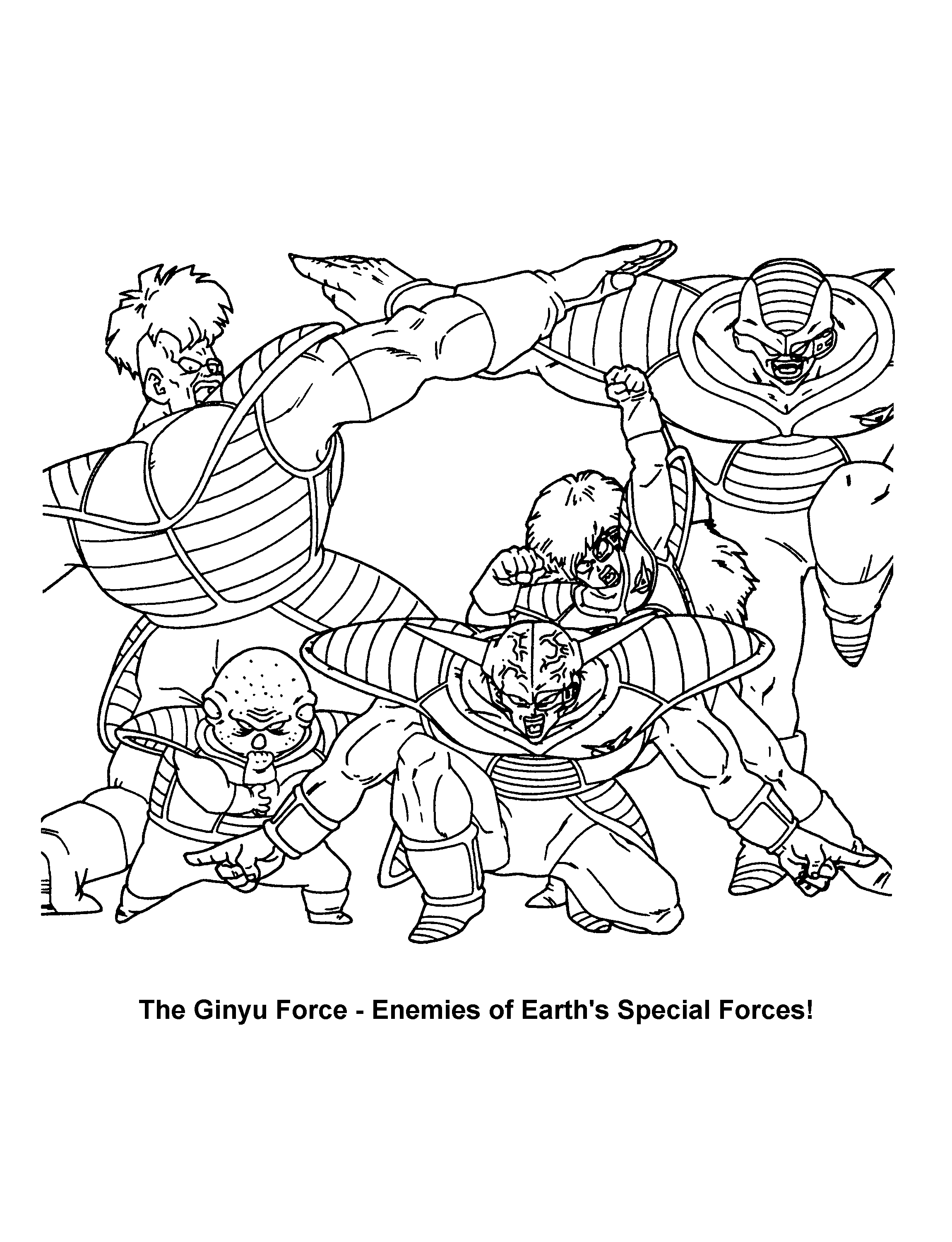 Dragon ball z coloring pages