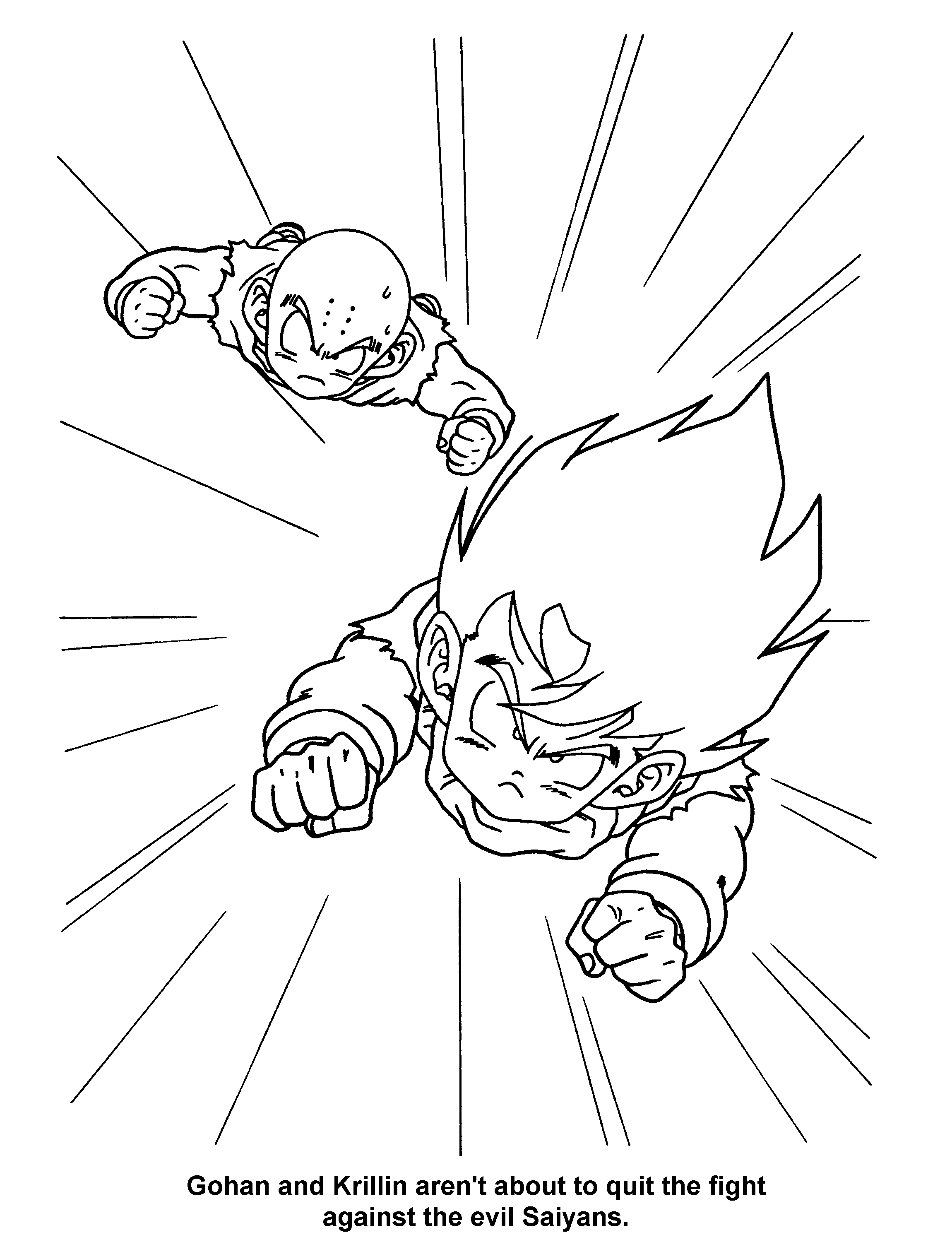 Dragon ball z coloring pages