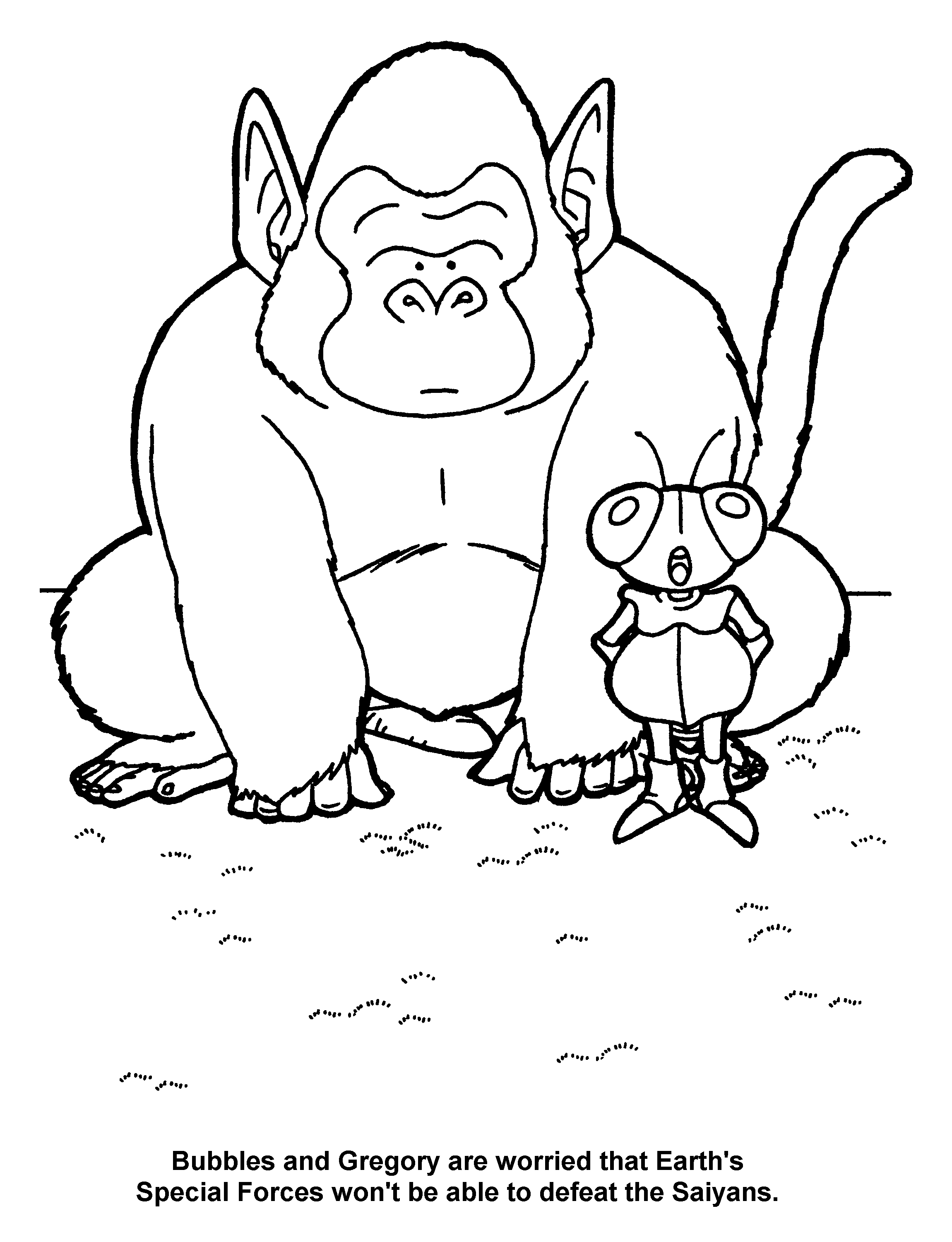 Dragon ball z coloring pages