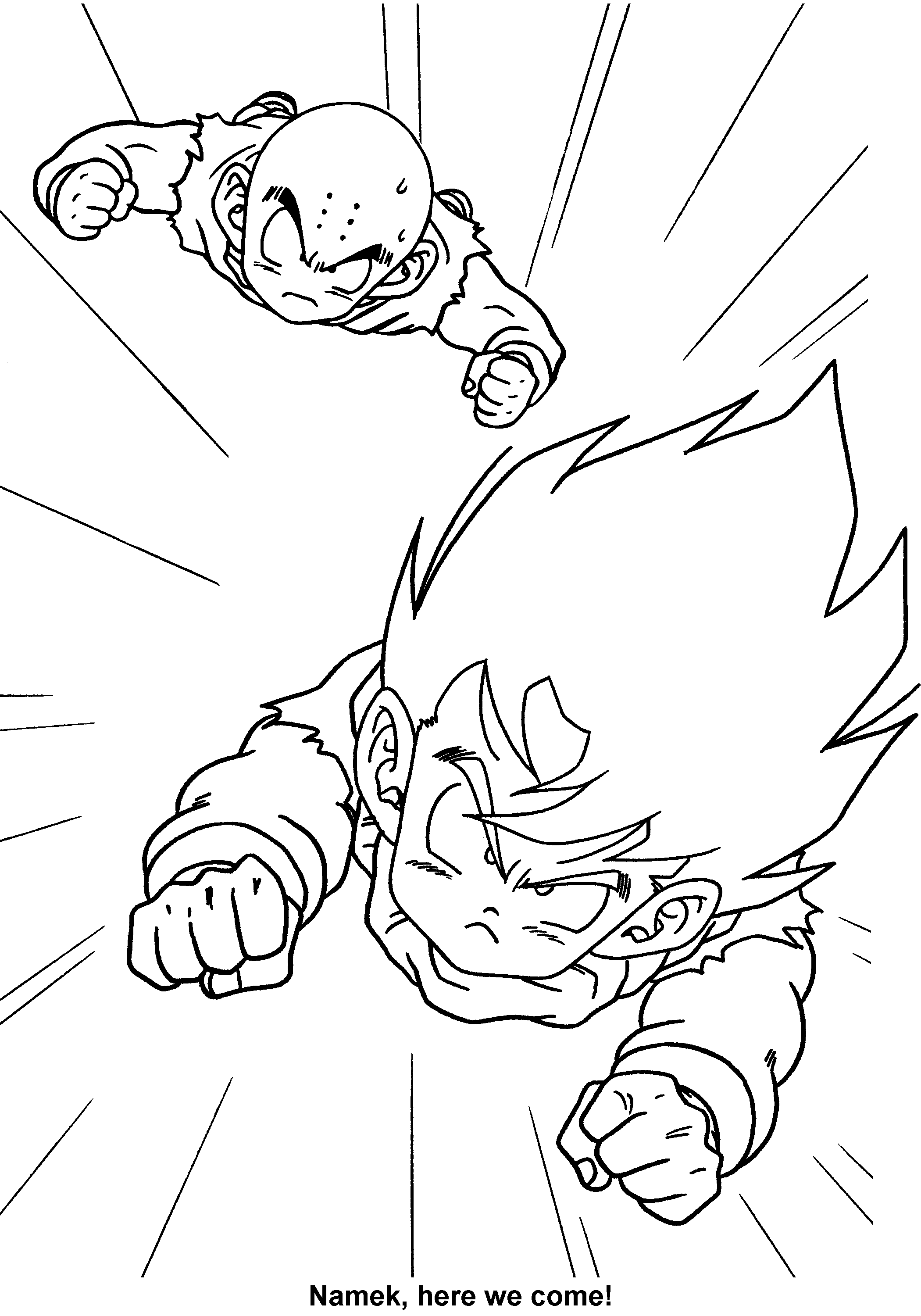 Dragon ball z coloring pages