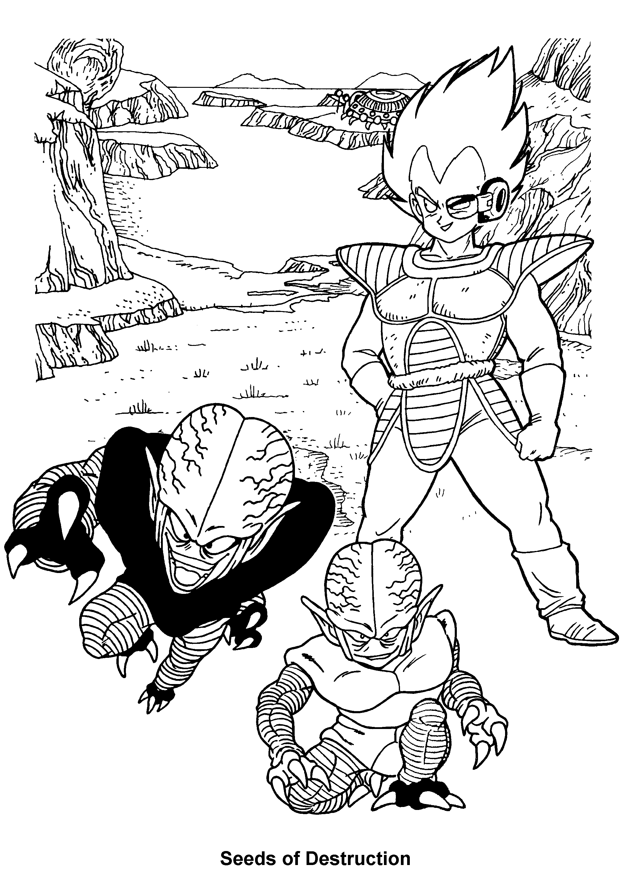 Dragon ball z coloring pages