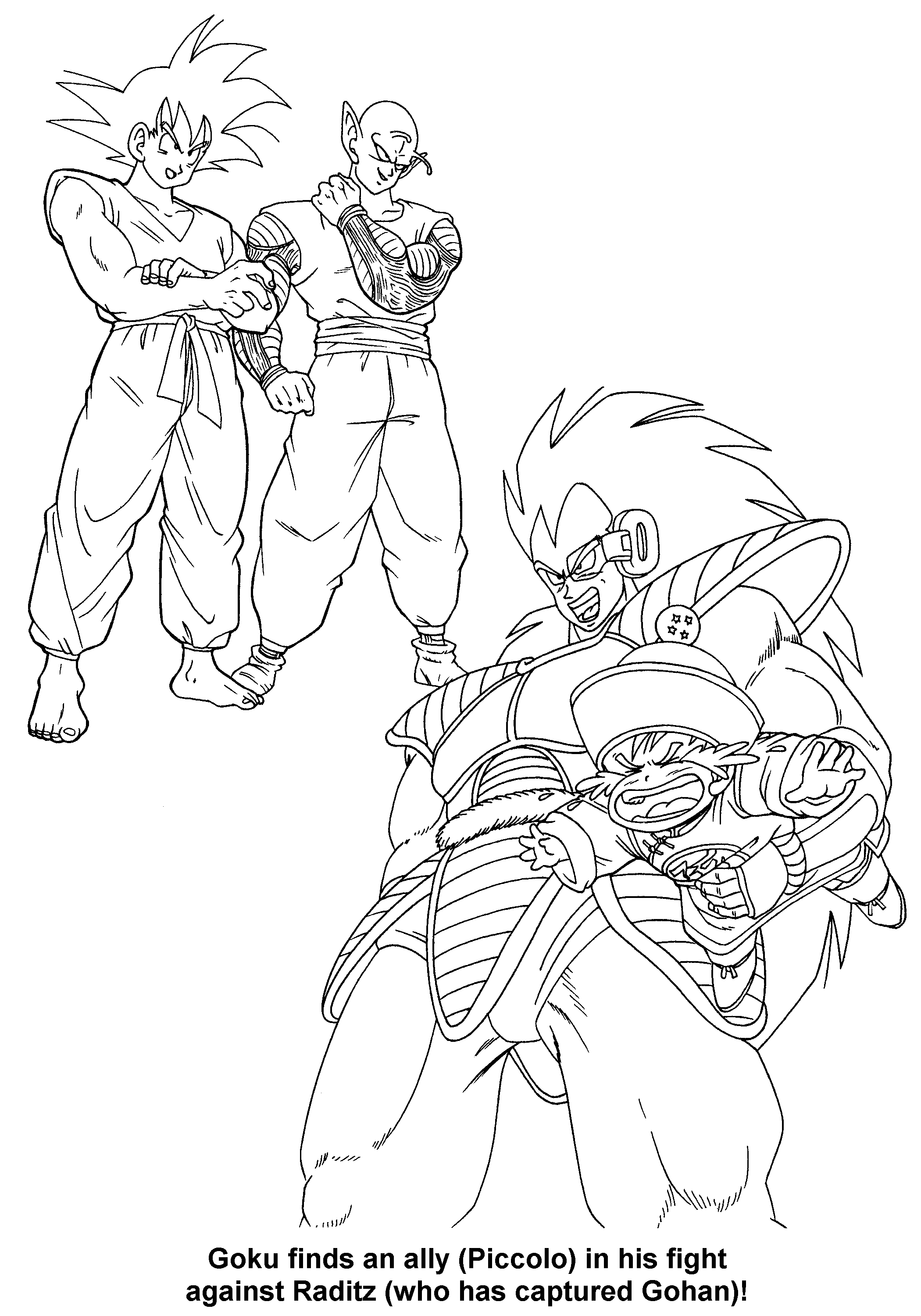 Dragon ball z coloring pages