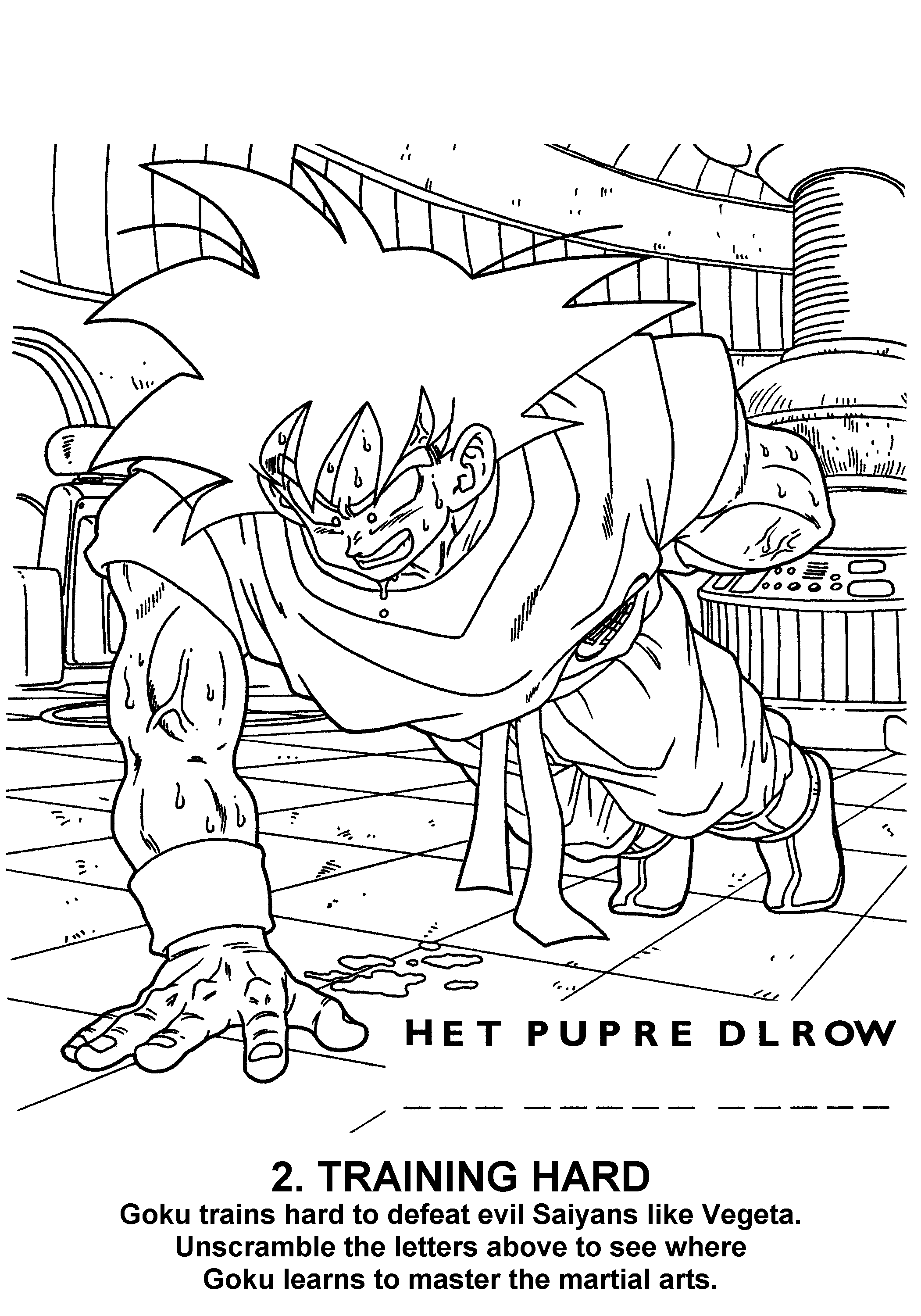 Dragon ball z coloring pages