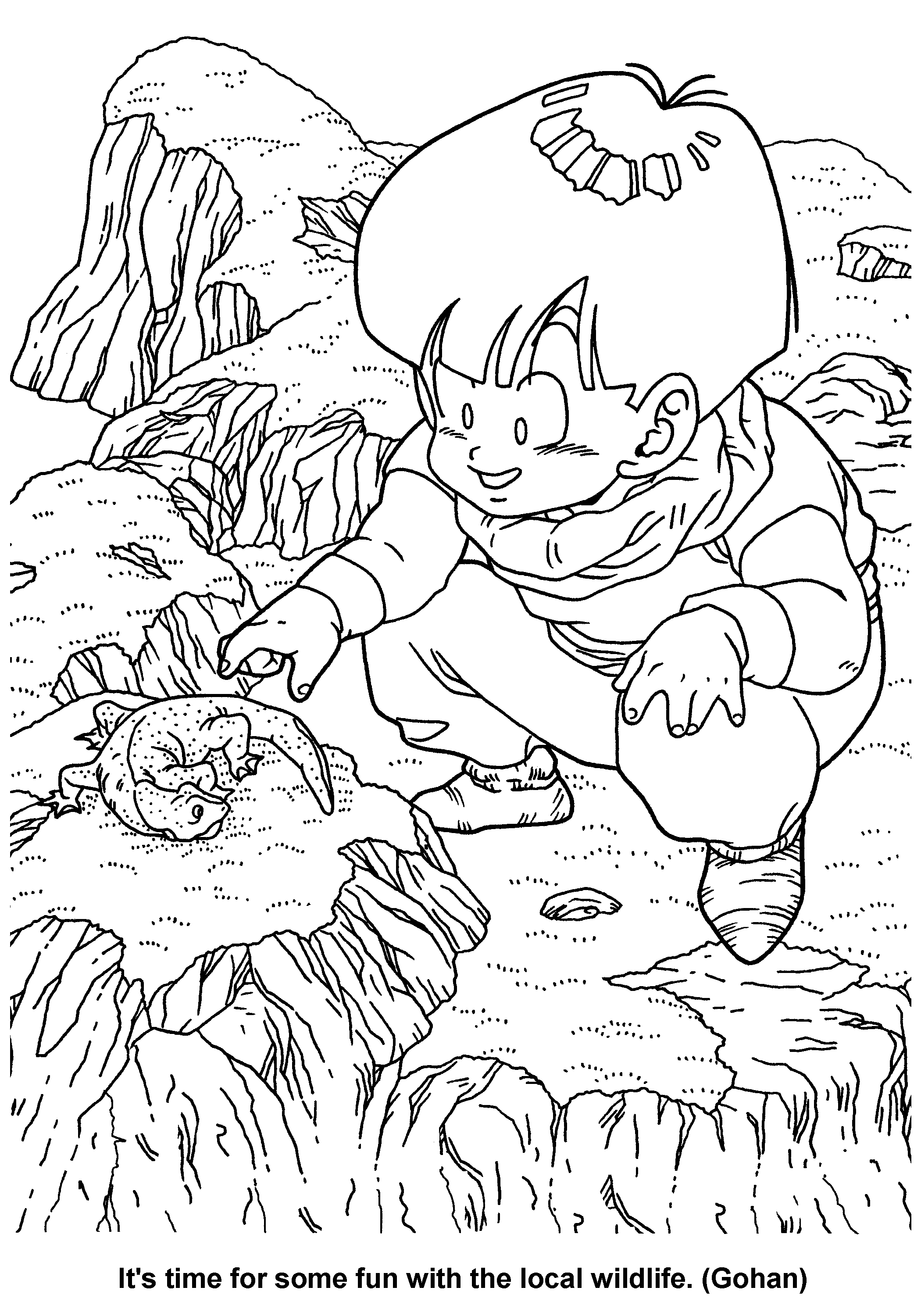 Dragon ball z coloring pages