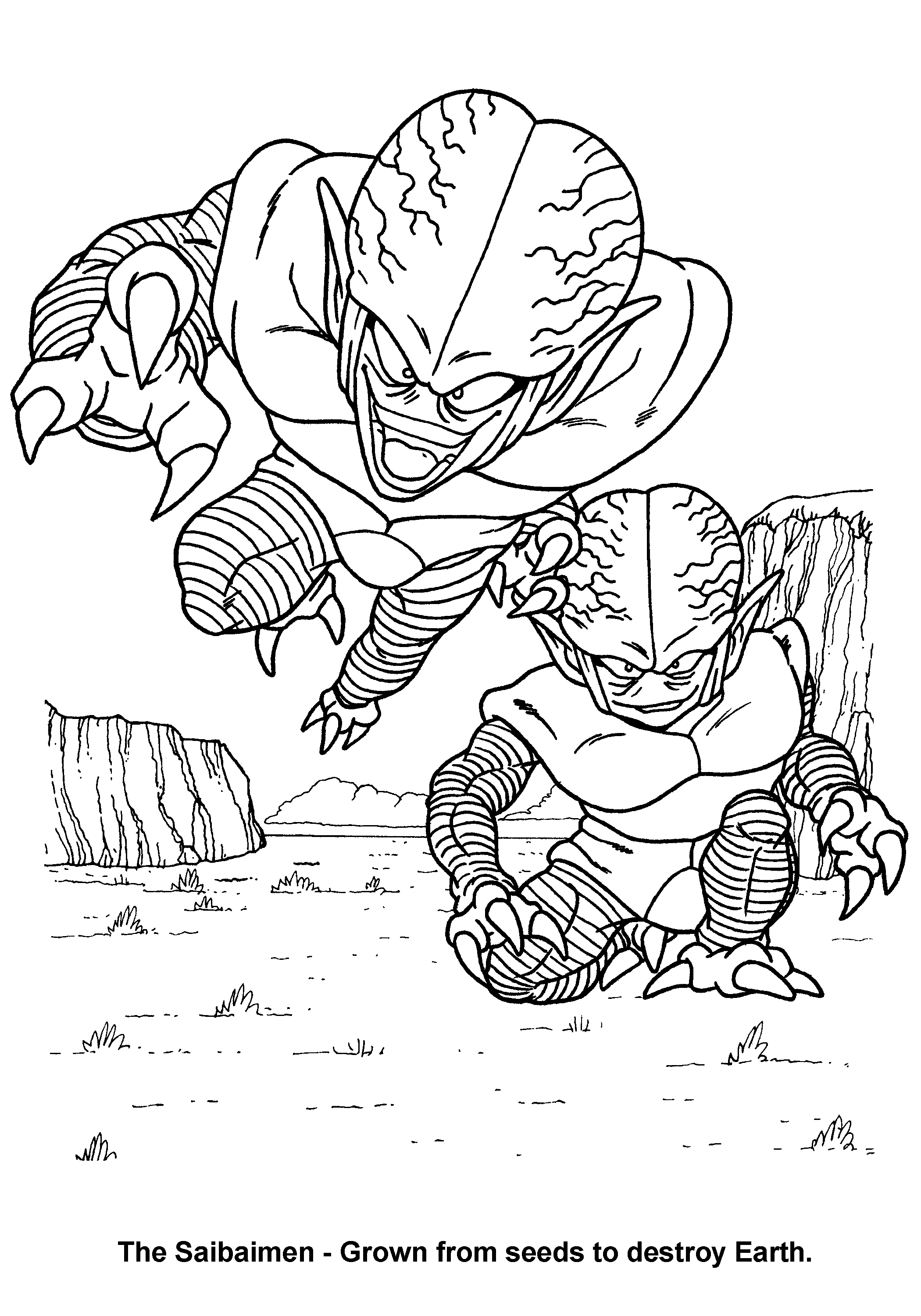 Dragon ball z coloring pages