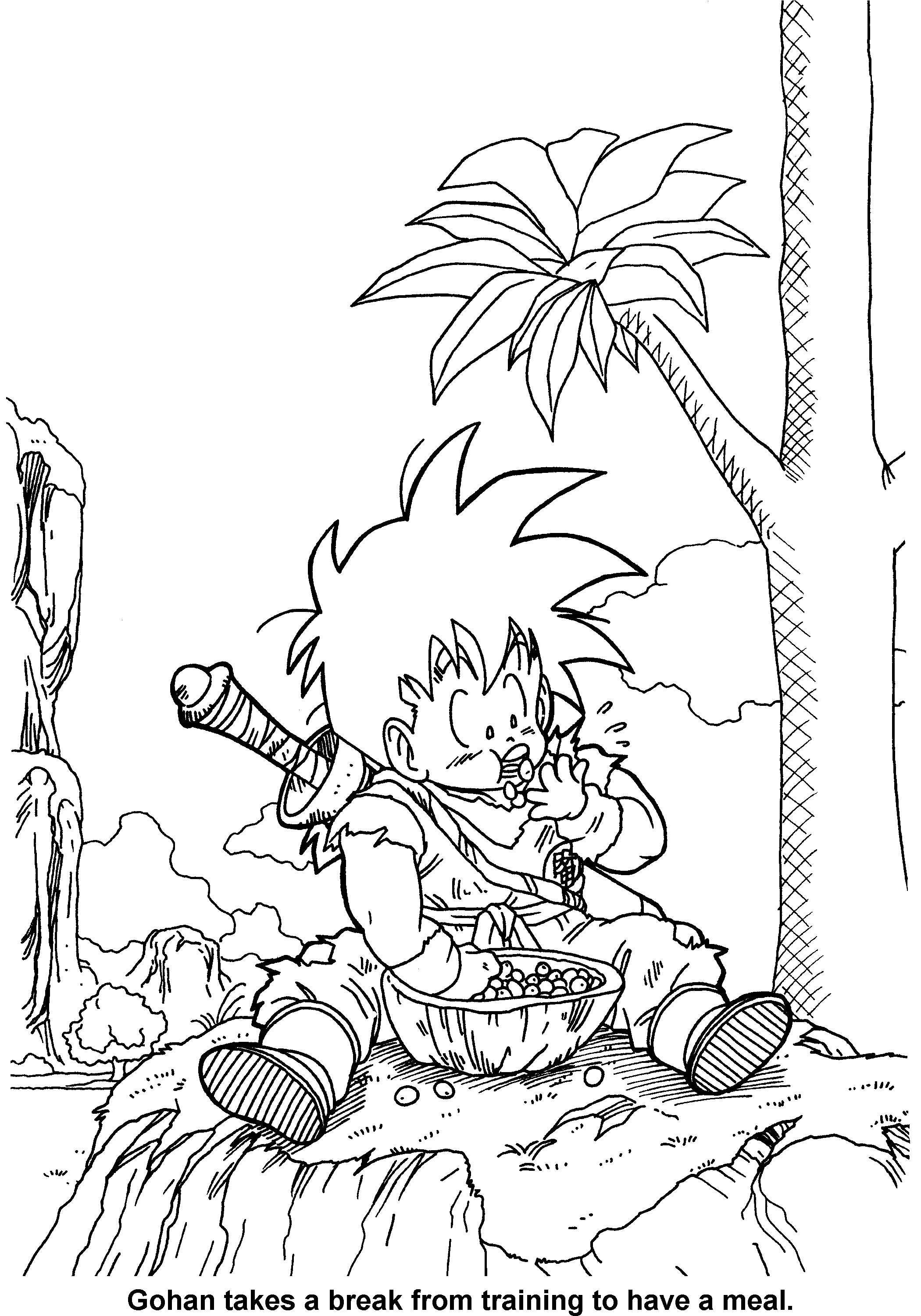 Dragon ball z coloring pages