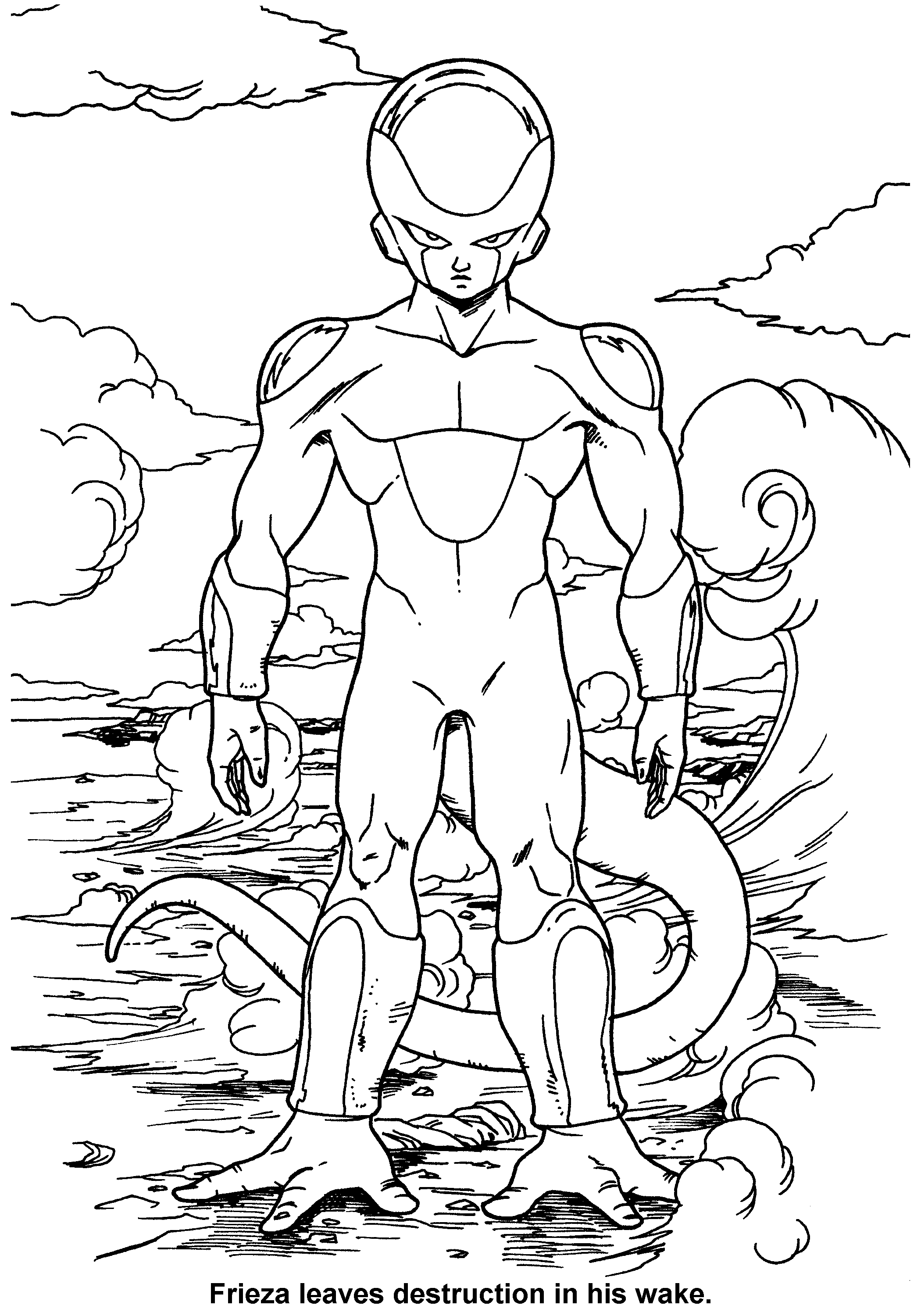 Dragon Ball Z Frieza Coloring Pages