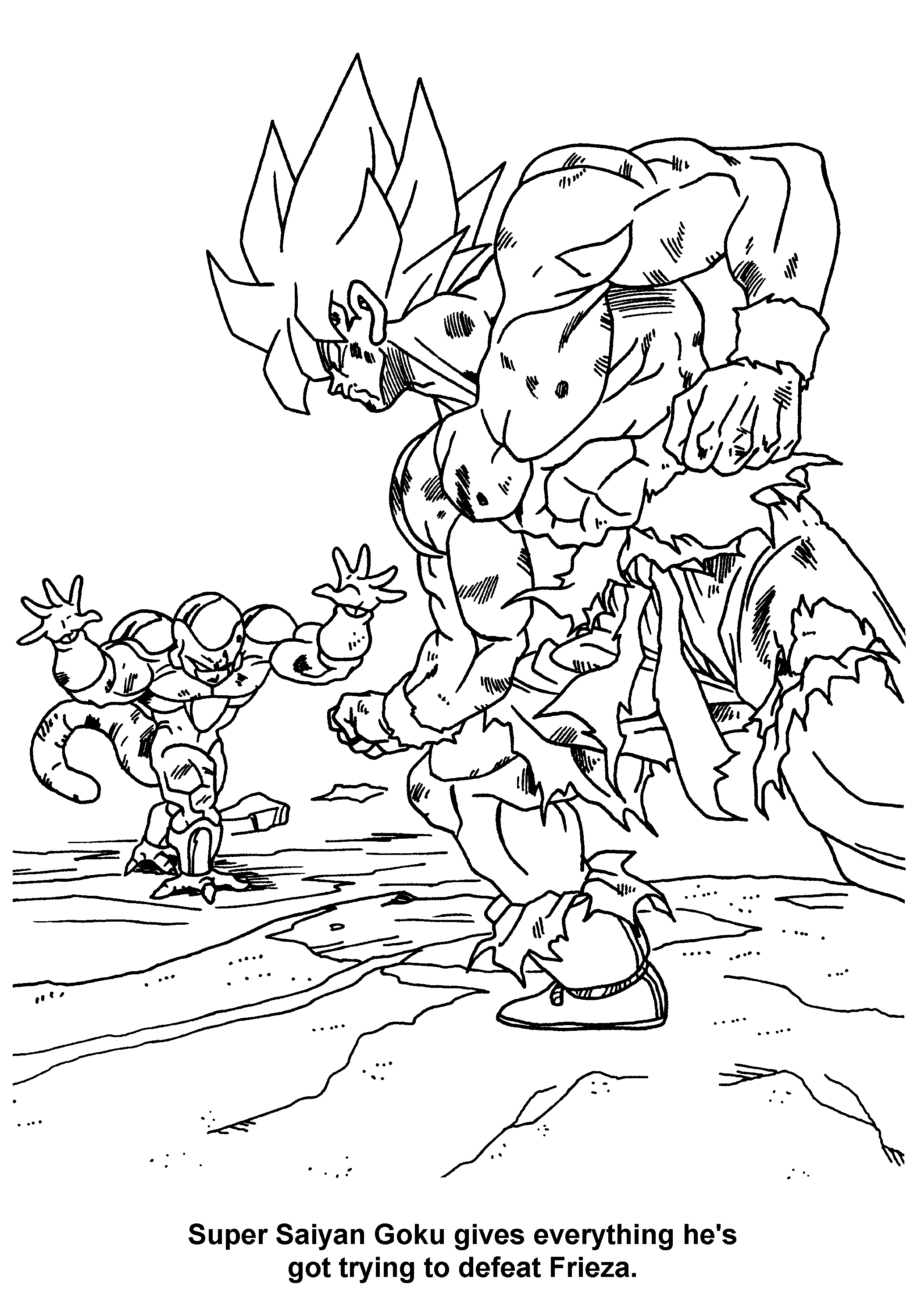 dragon ball z coloring pages 76