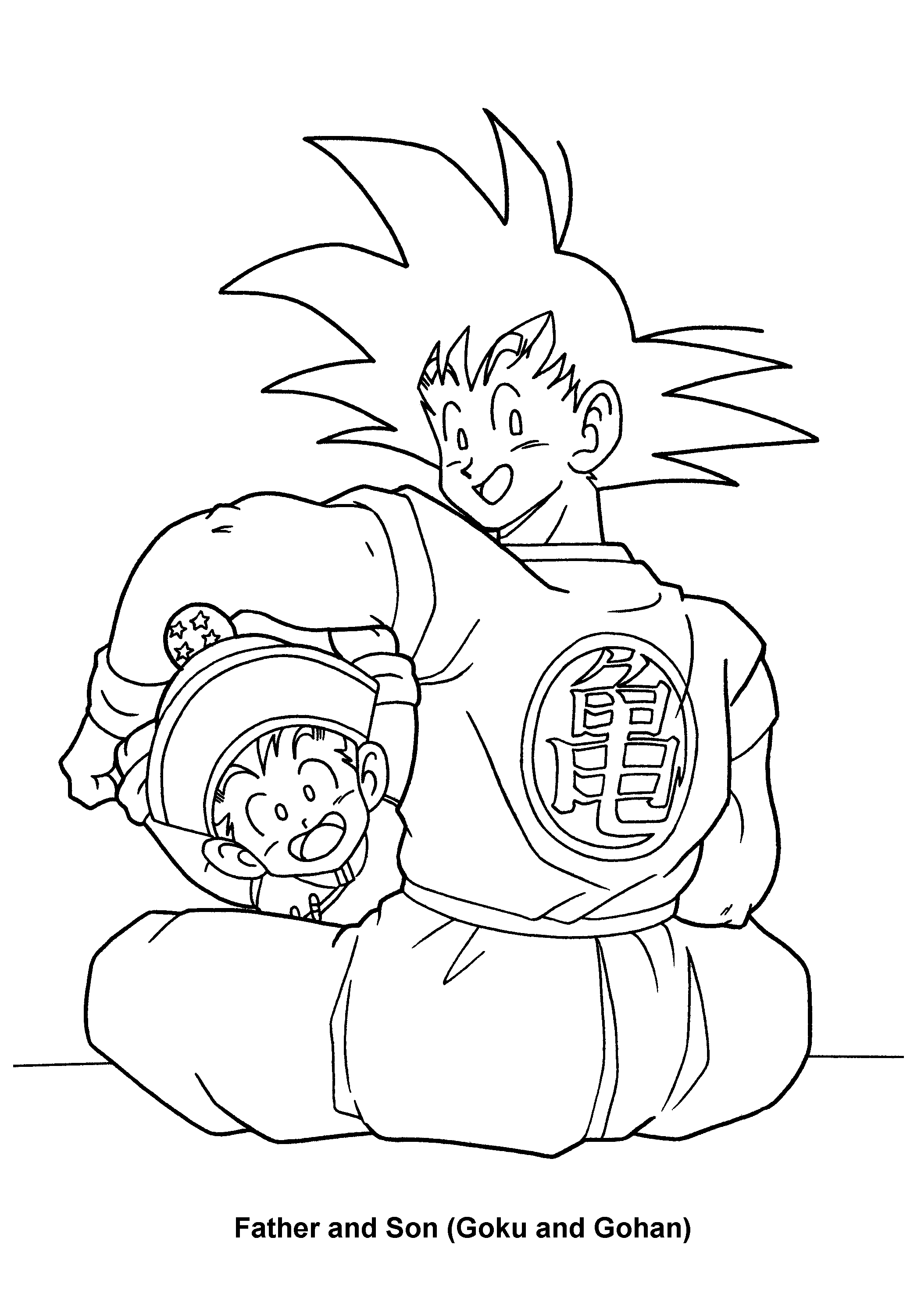 Dragon ball z coloring pages