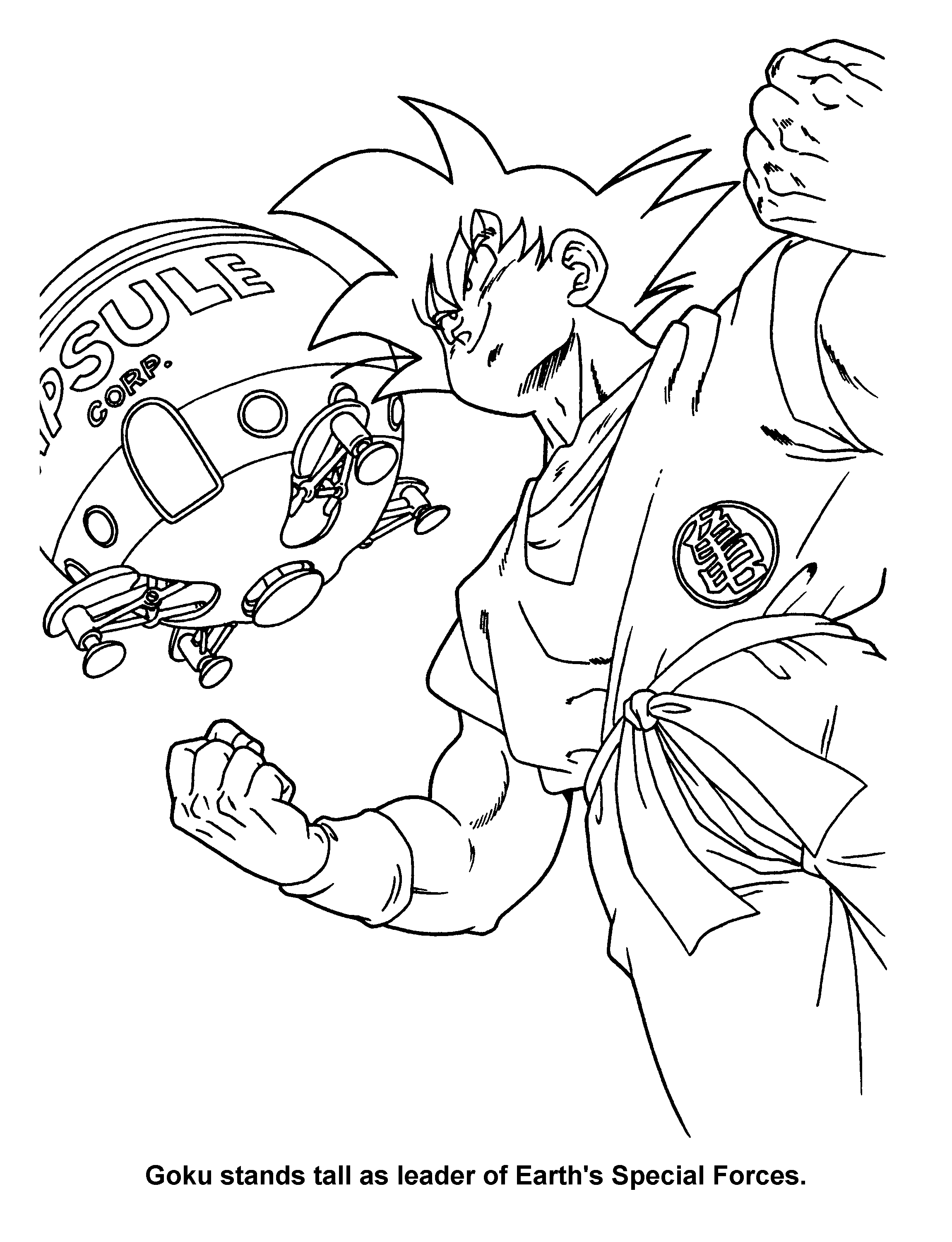 Dragon ball z coloring pages