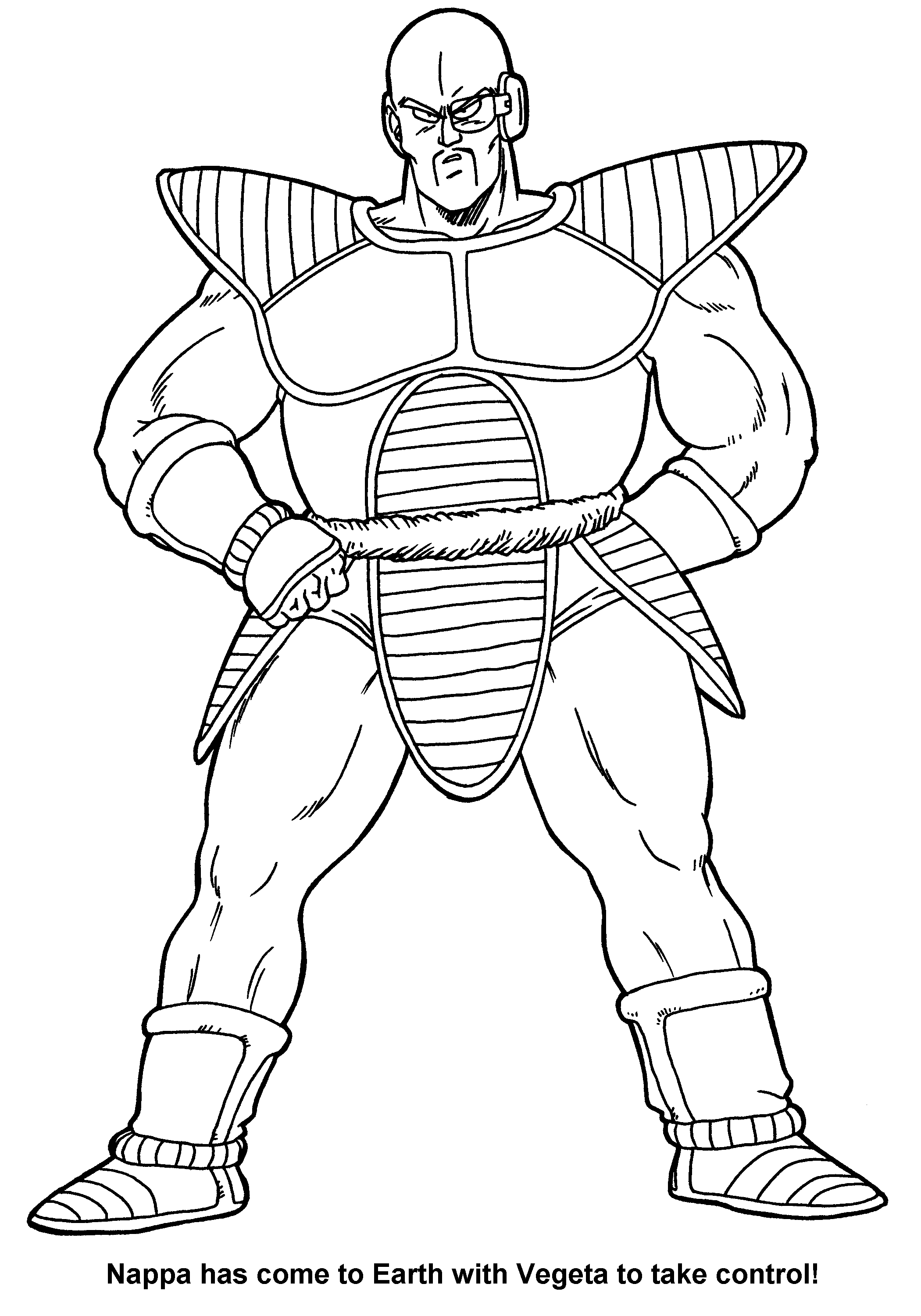 dragon ball z vegeta coloring pages