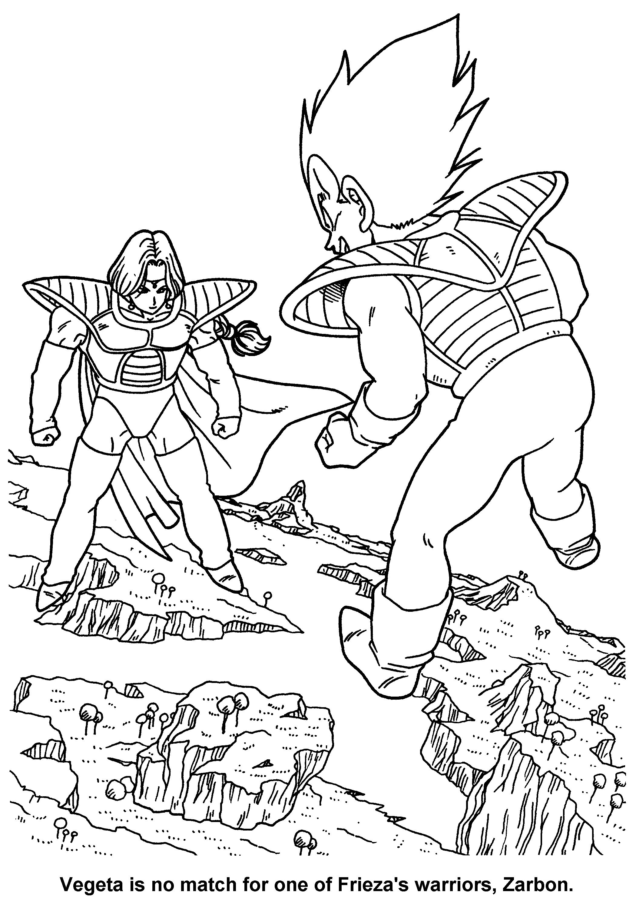 Dragon ball z coloring pages