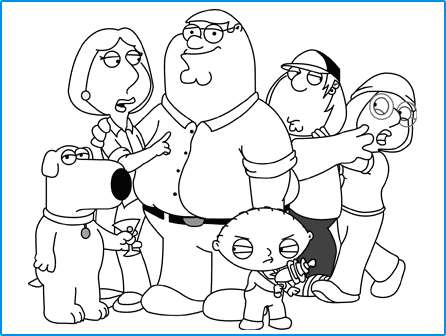 Family guy coloring pages