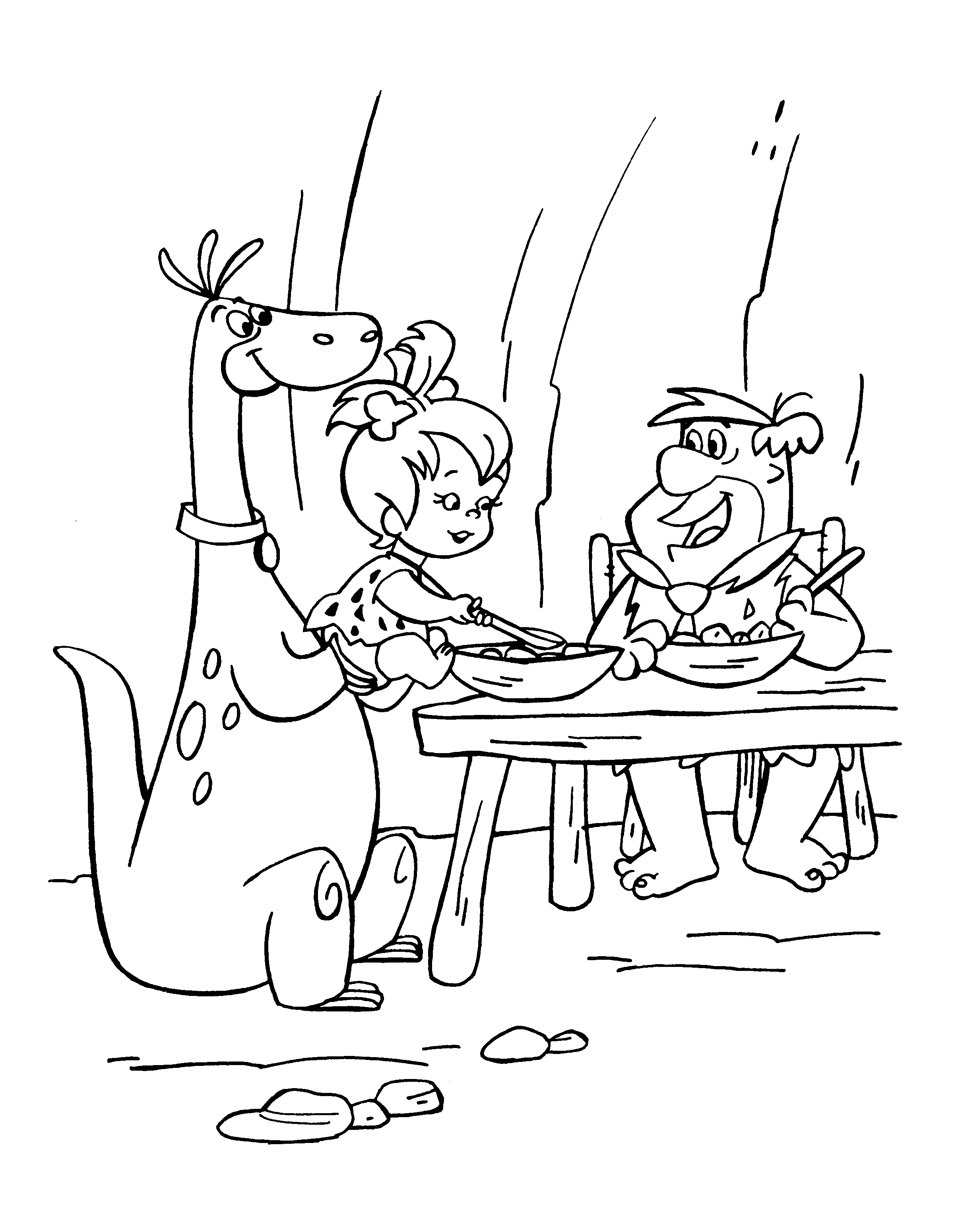 Flintstones coloring pages