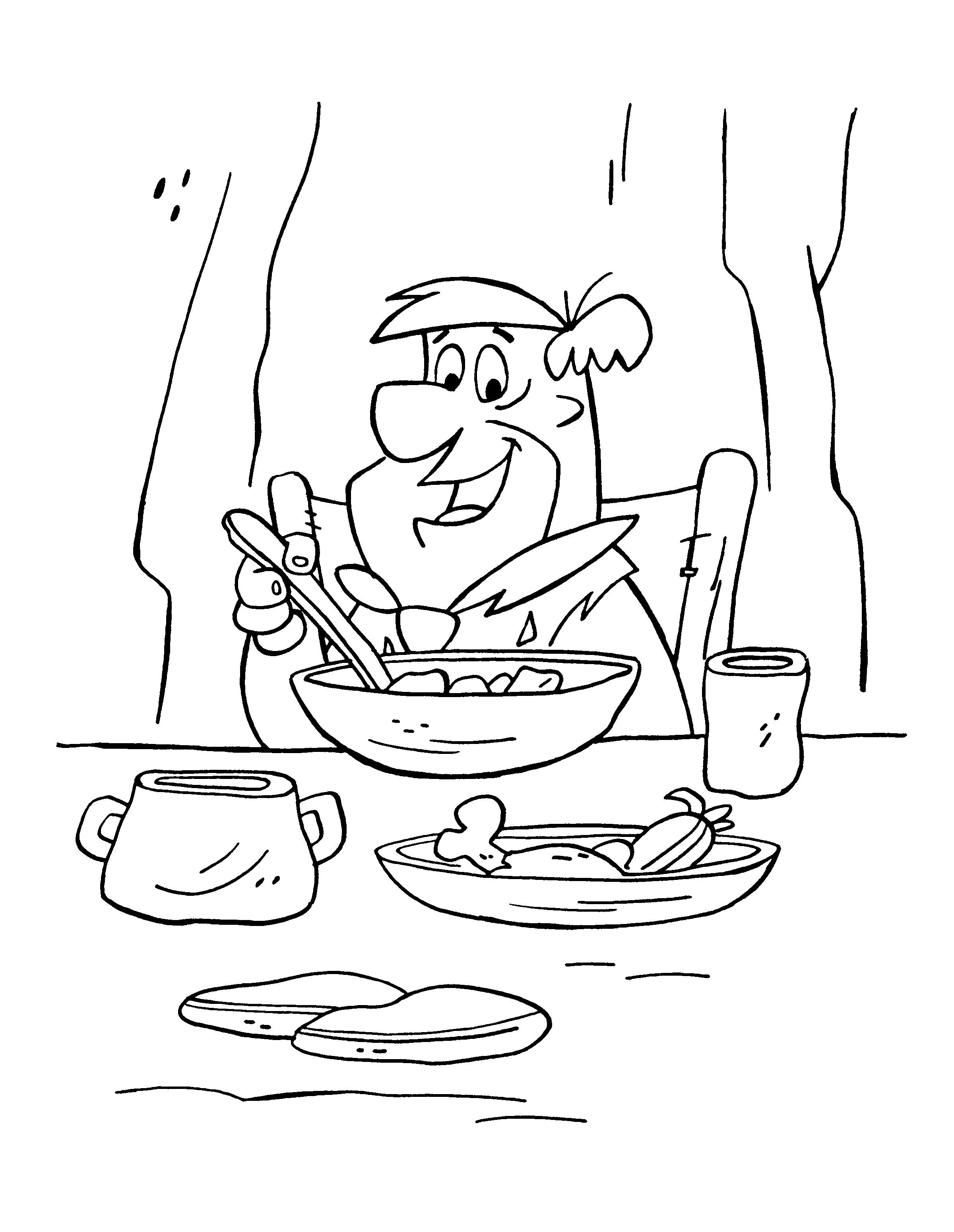 Flintstones coloring pages