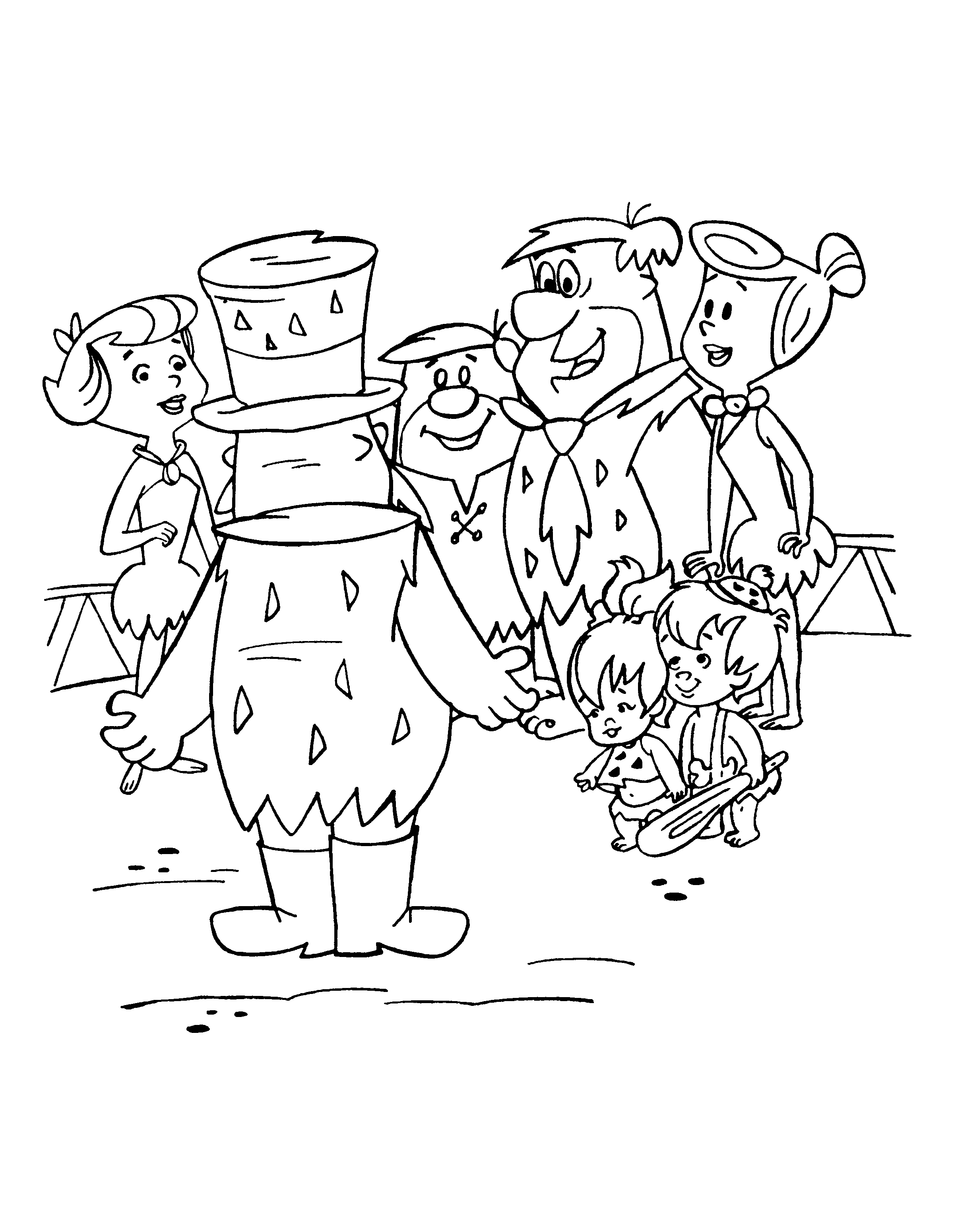 Flintstones coloring pages