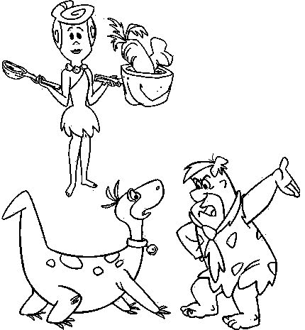 Flintstones coloring pages