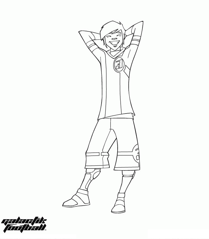 Galactik football coloring pages