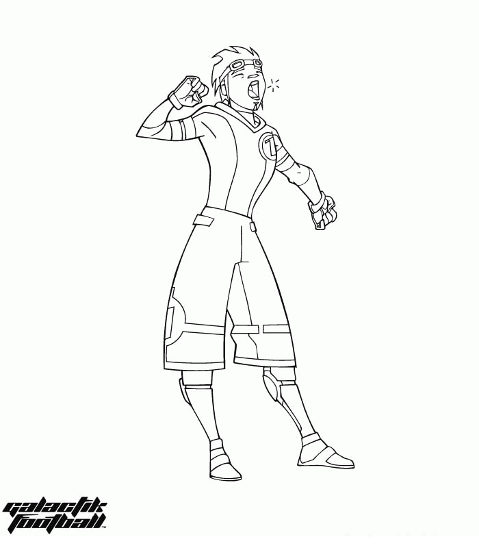 Galactik football coloring pages