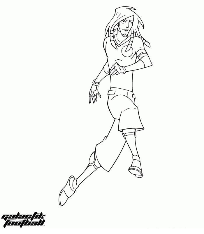 Galactik football coloring pages