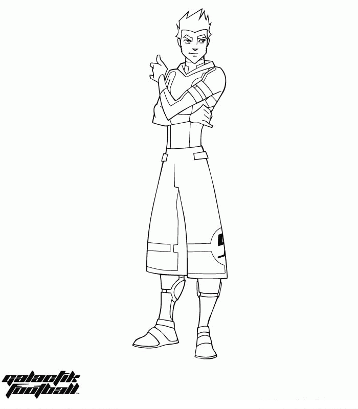 Galactik football coloring pages