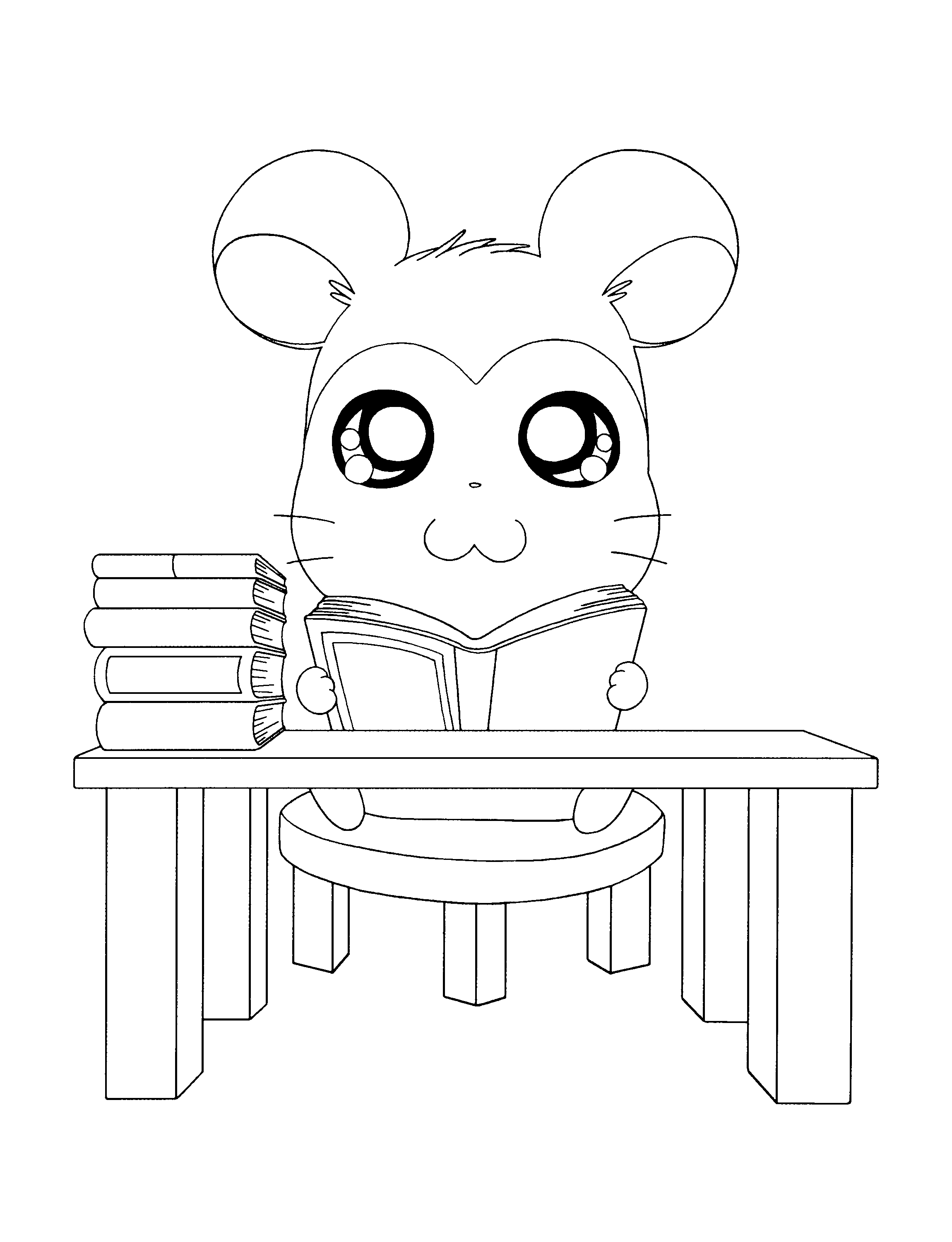 Hamtaro coloring pages