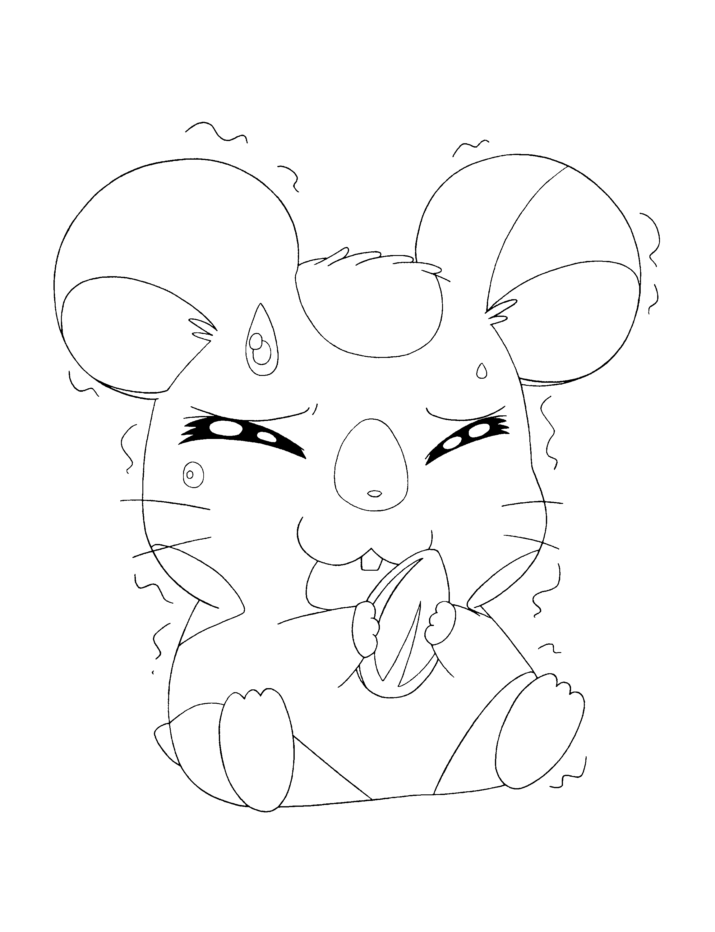 Hamtaro coloring pages