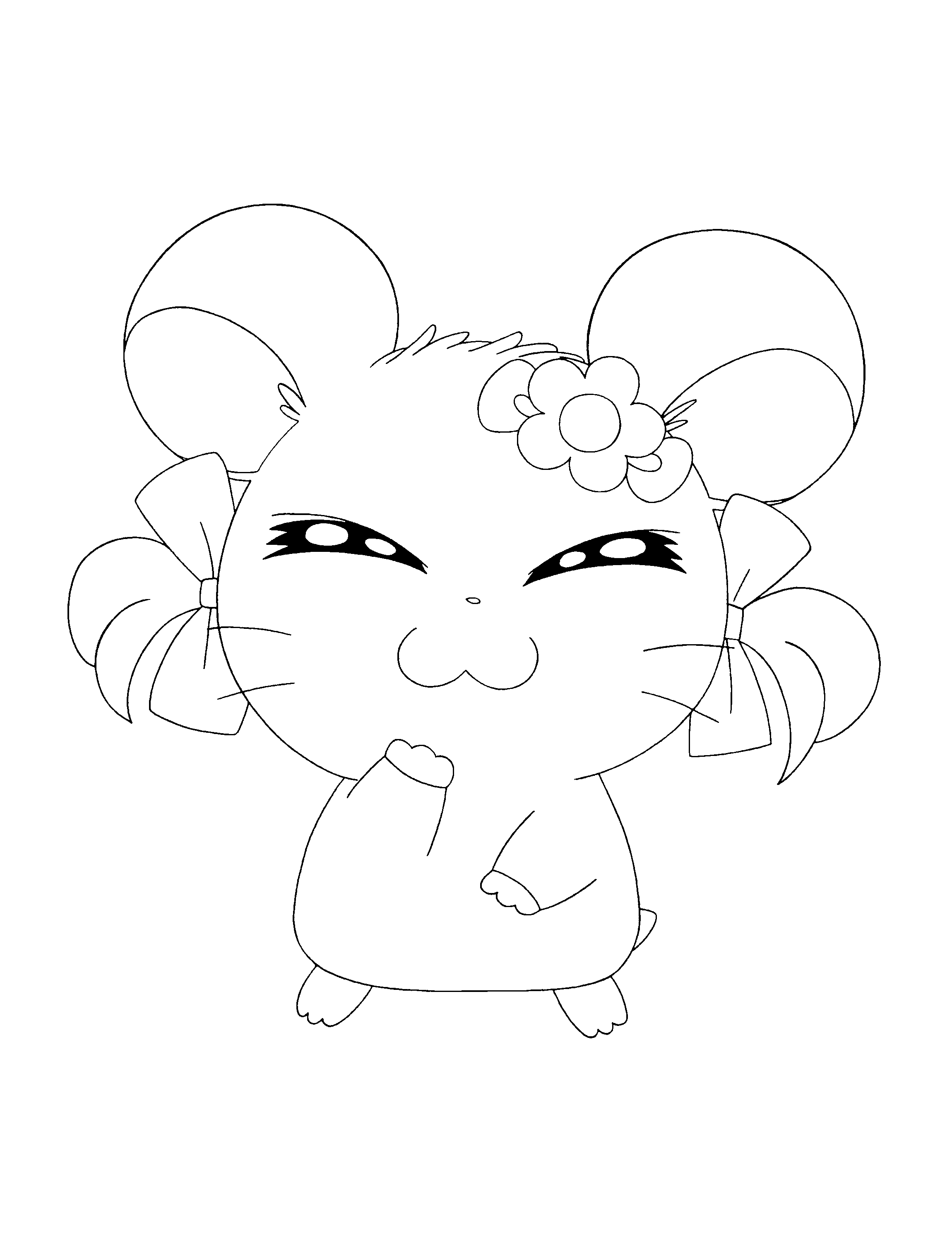 Hamtaro coloring pages