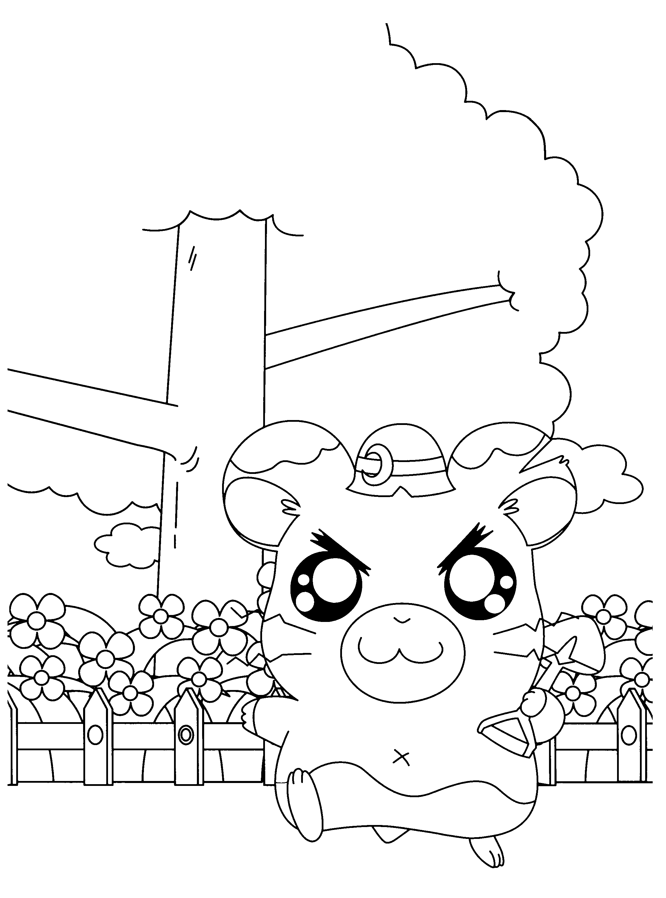 Hamtaro coloring pages