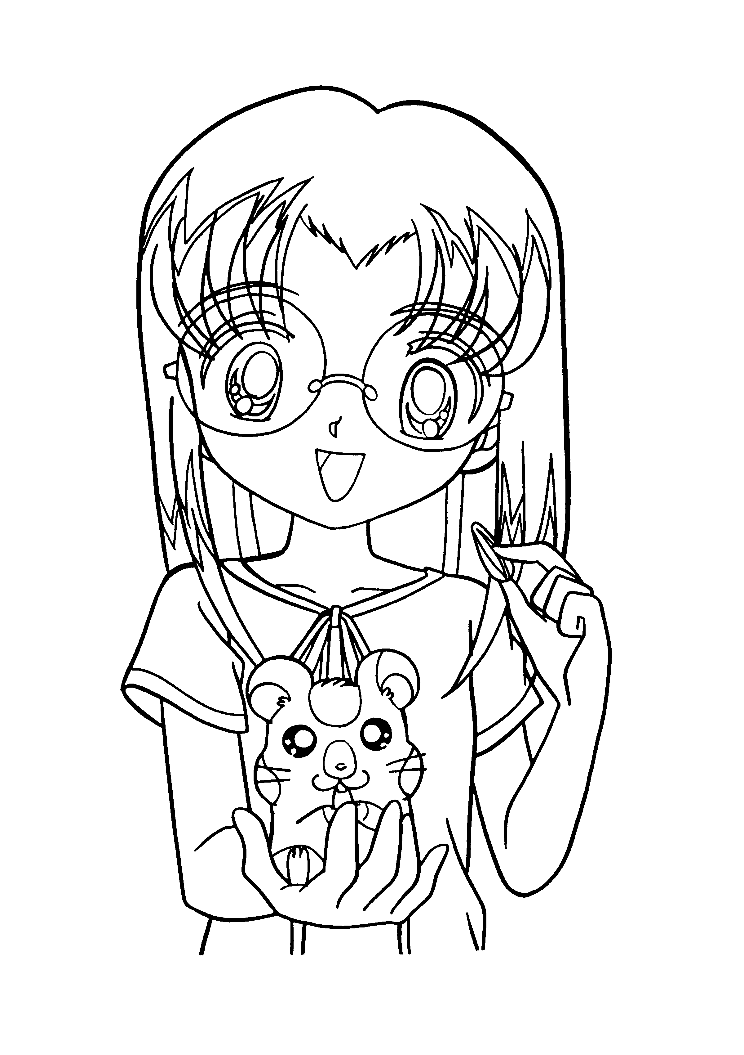 Hamtaro coloring pages