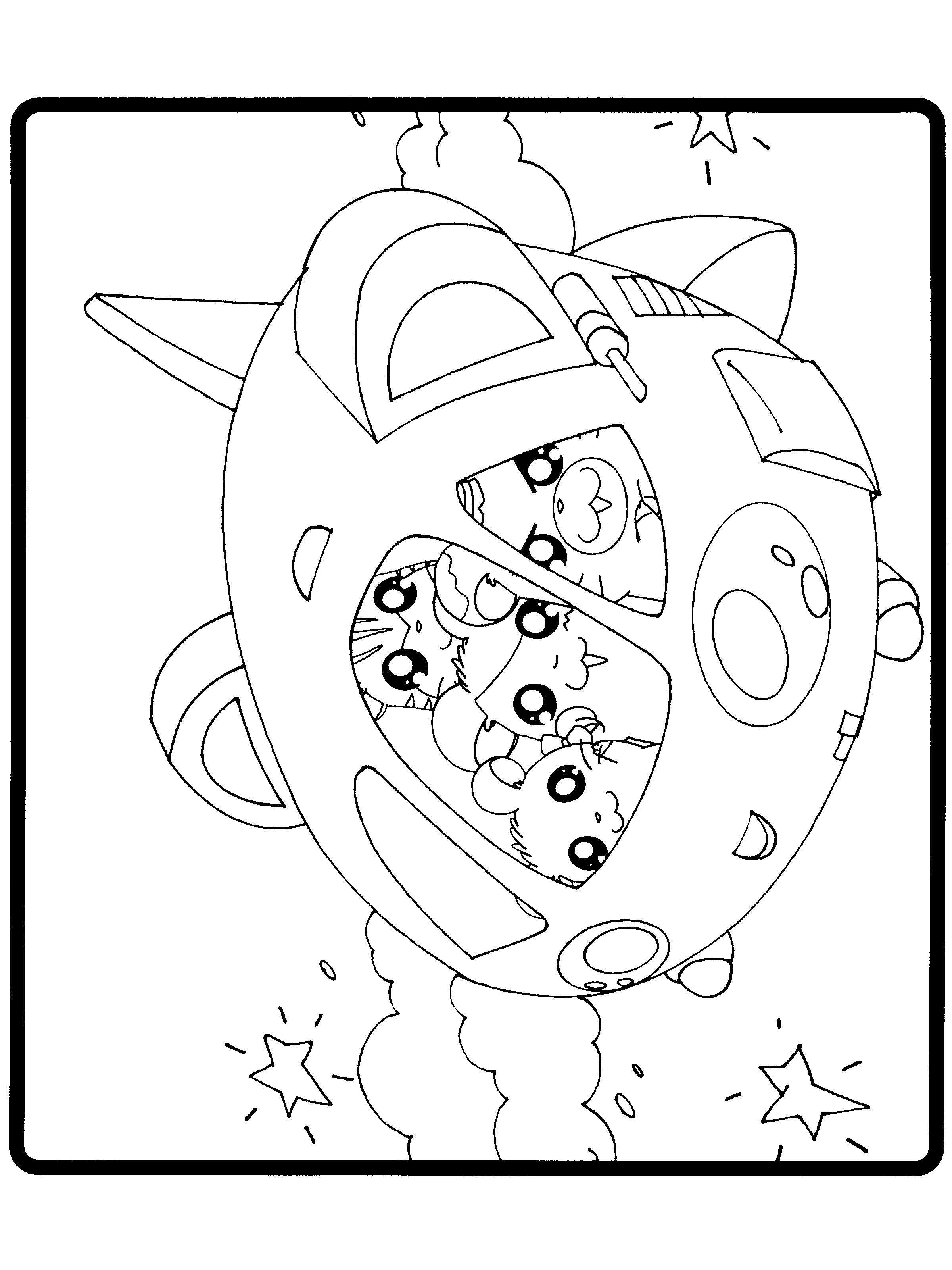 Hamtaro coloring pages