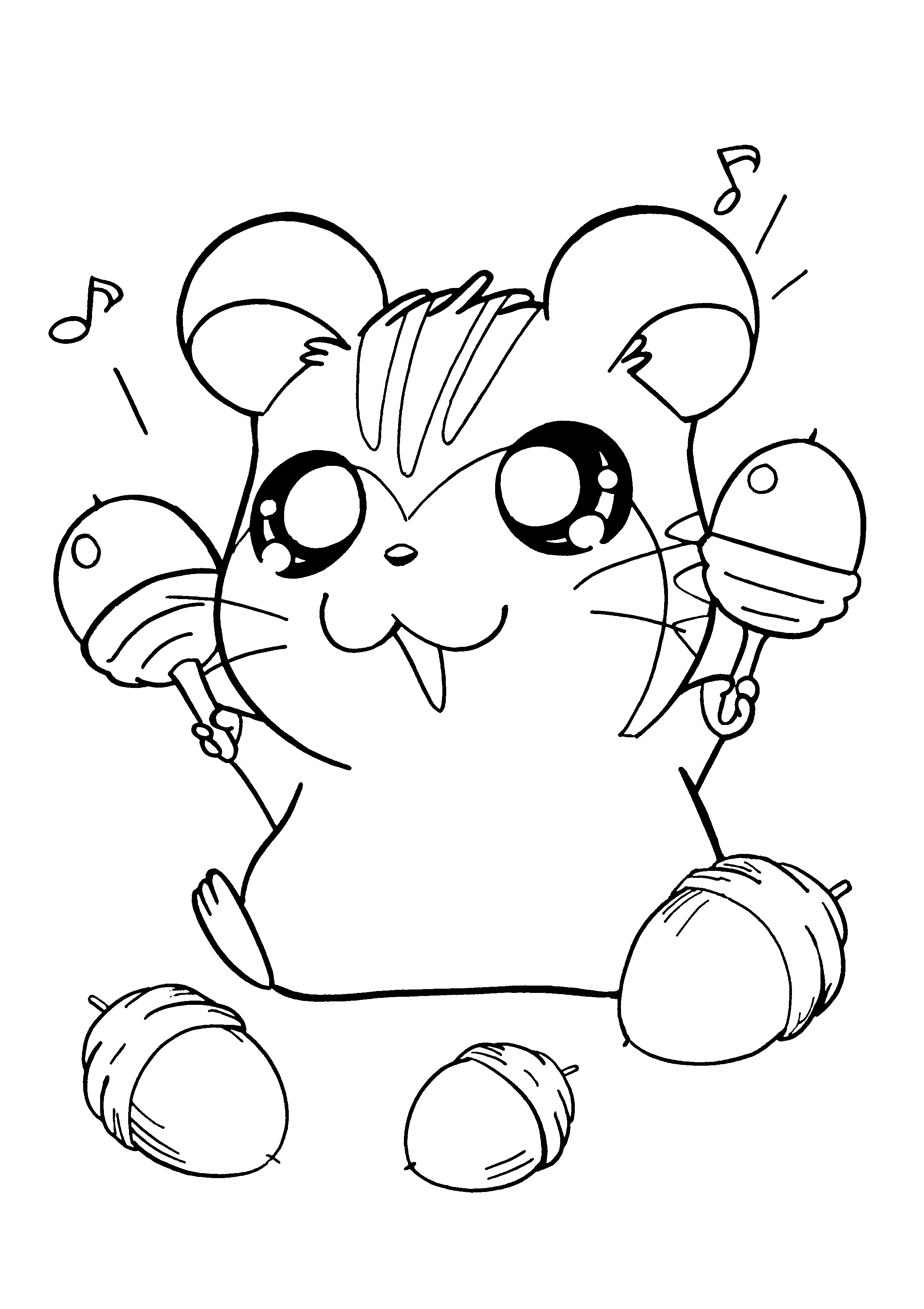 Coloring Page Hamtaro Coloring Pages 121