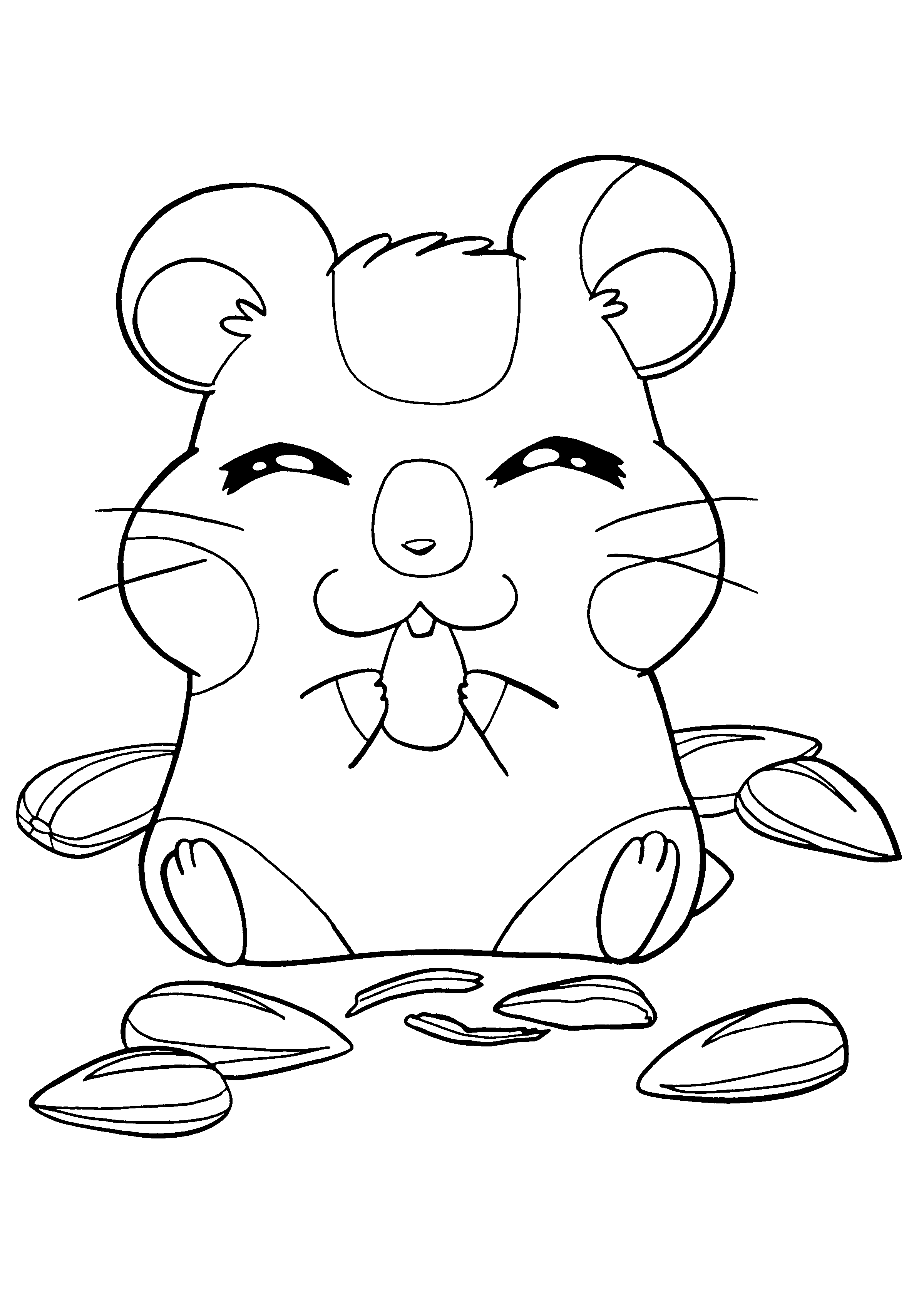 Hamtaro coloring pages