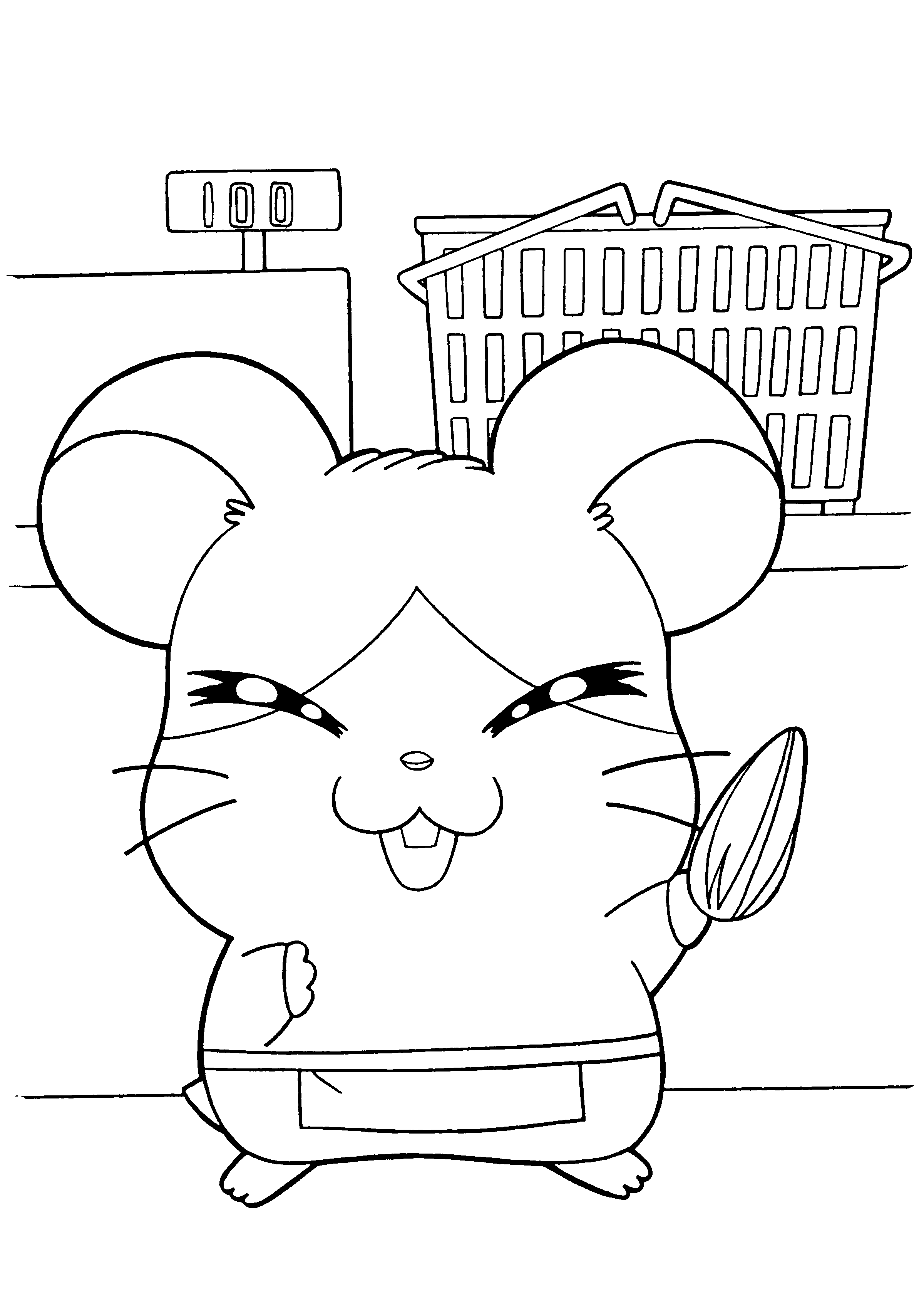 Hamtaro coloring pages