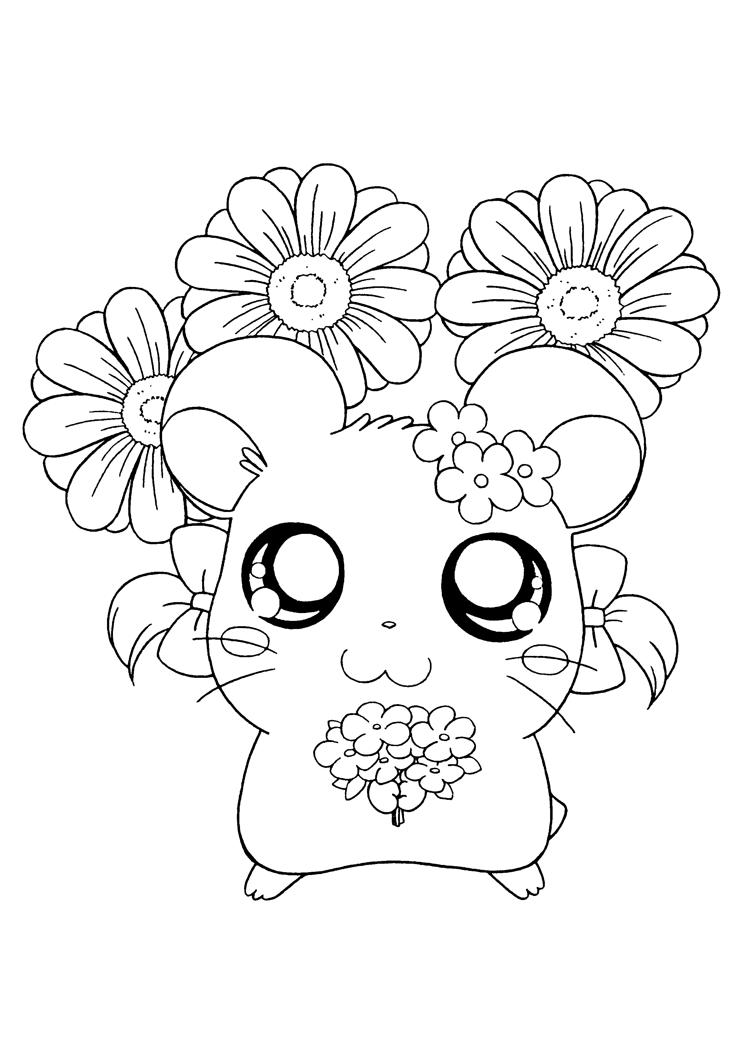 Hamtaro coloring pages