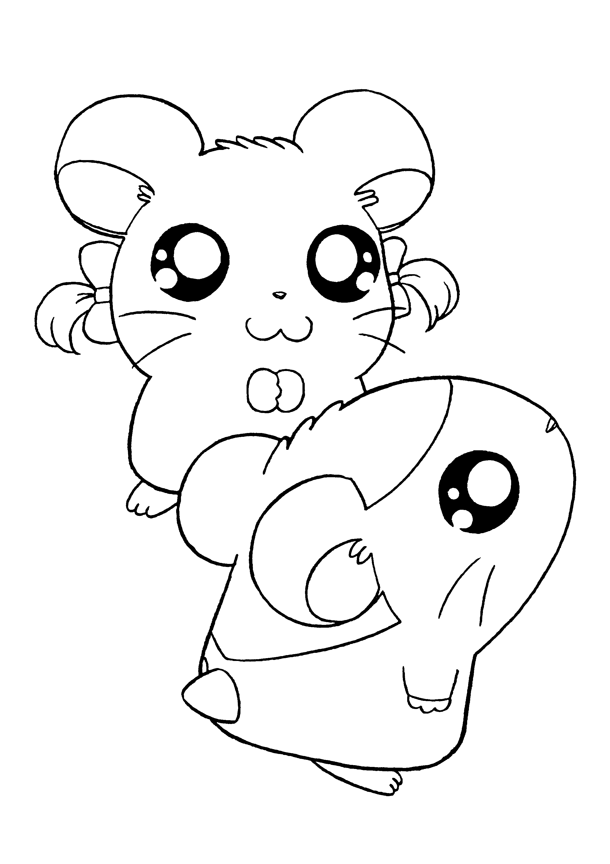 Hamtaro coloring pages