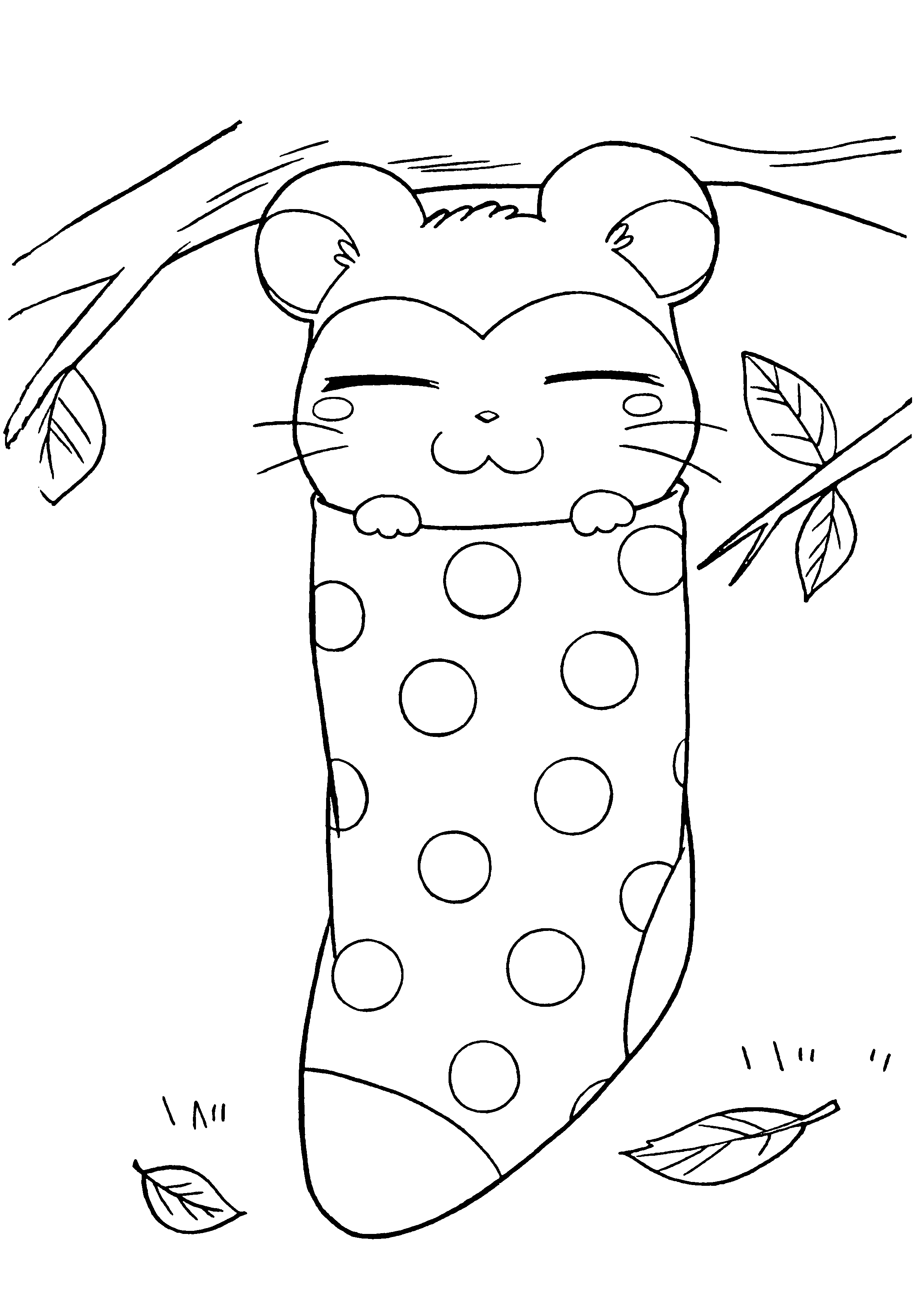 Hamtaro coloring pages