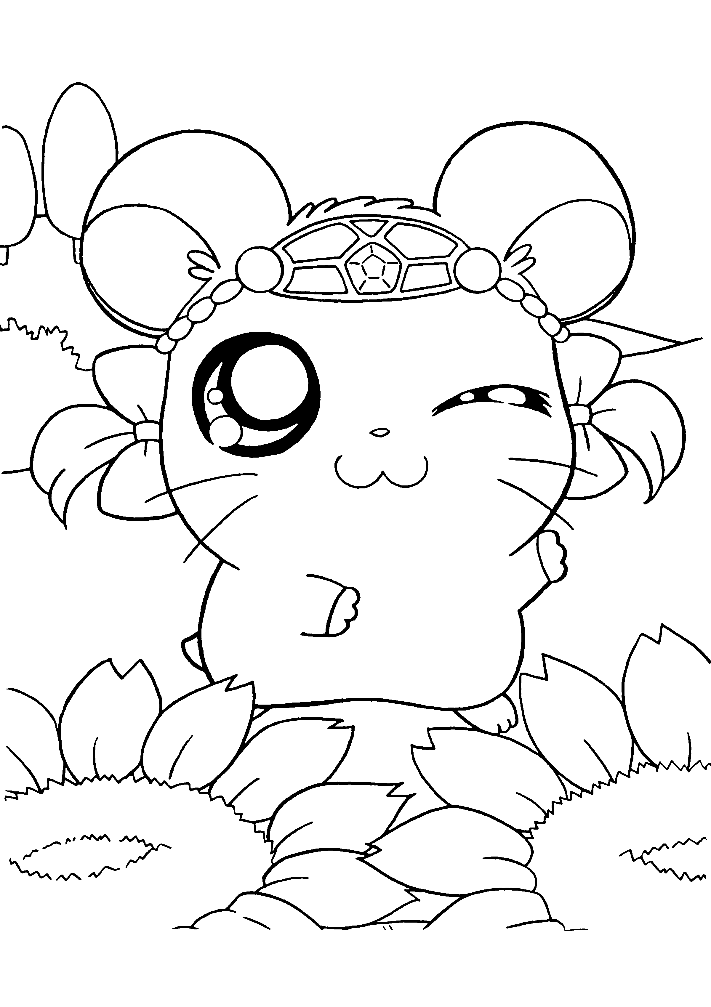 Hamtaro coloring pages