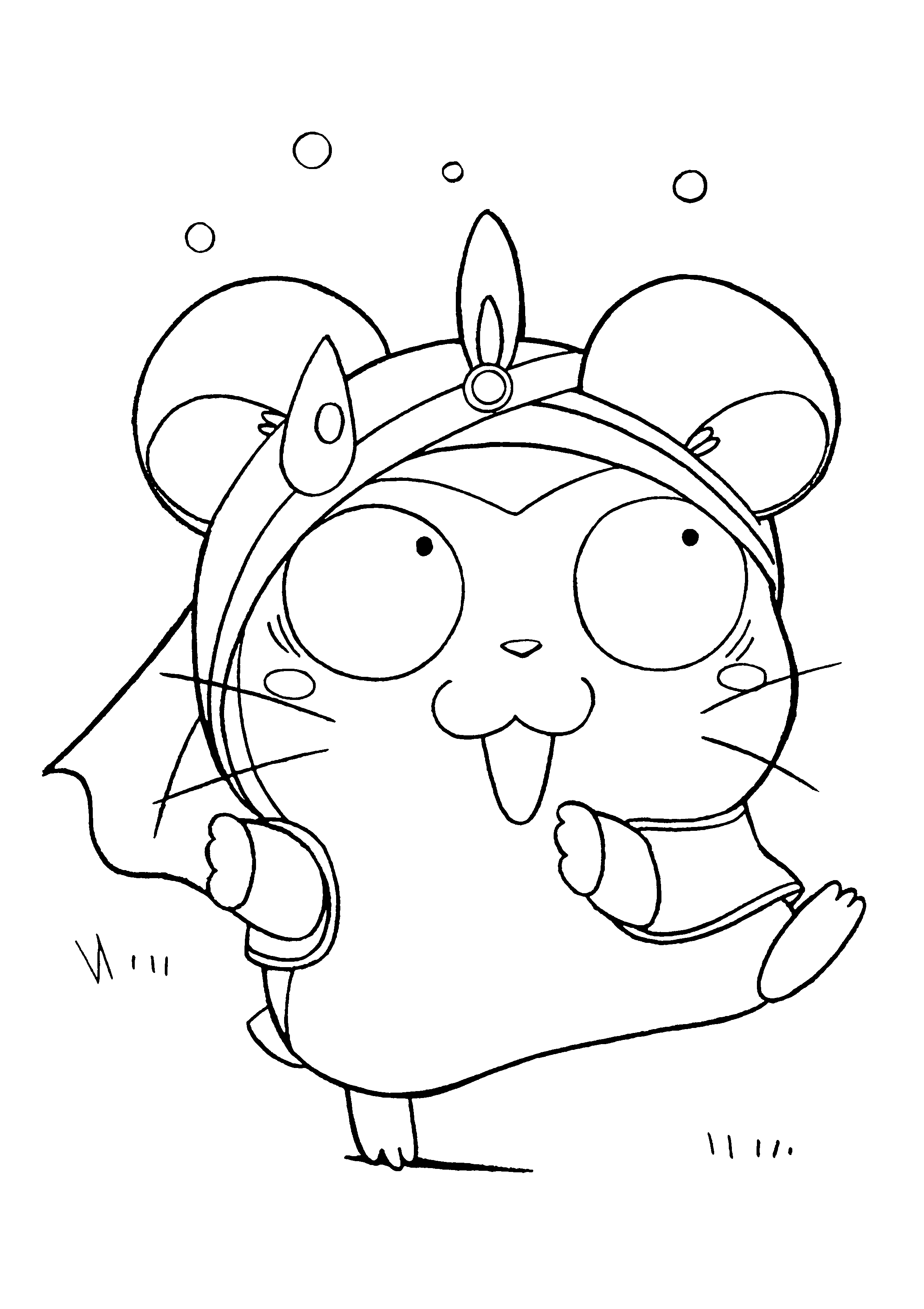 Hamtaro coloring pages