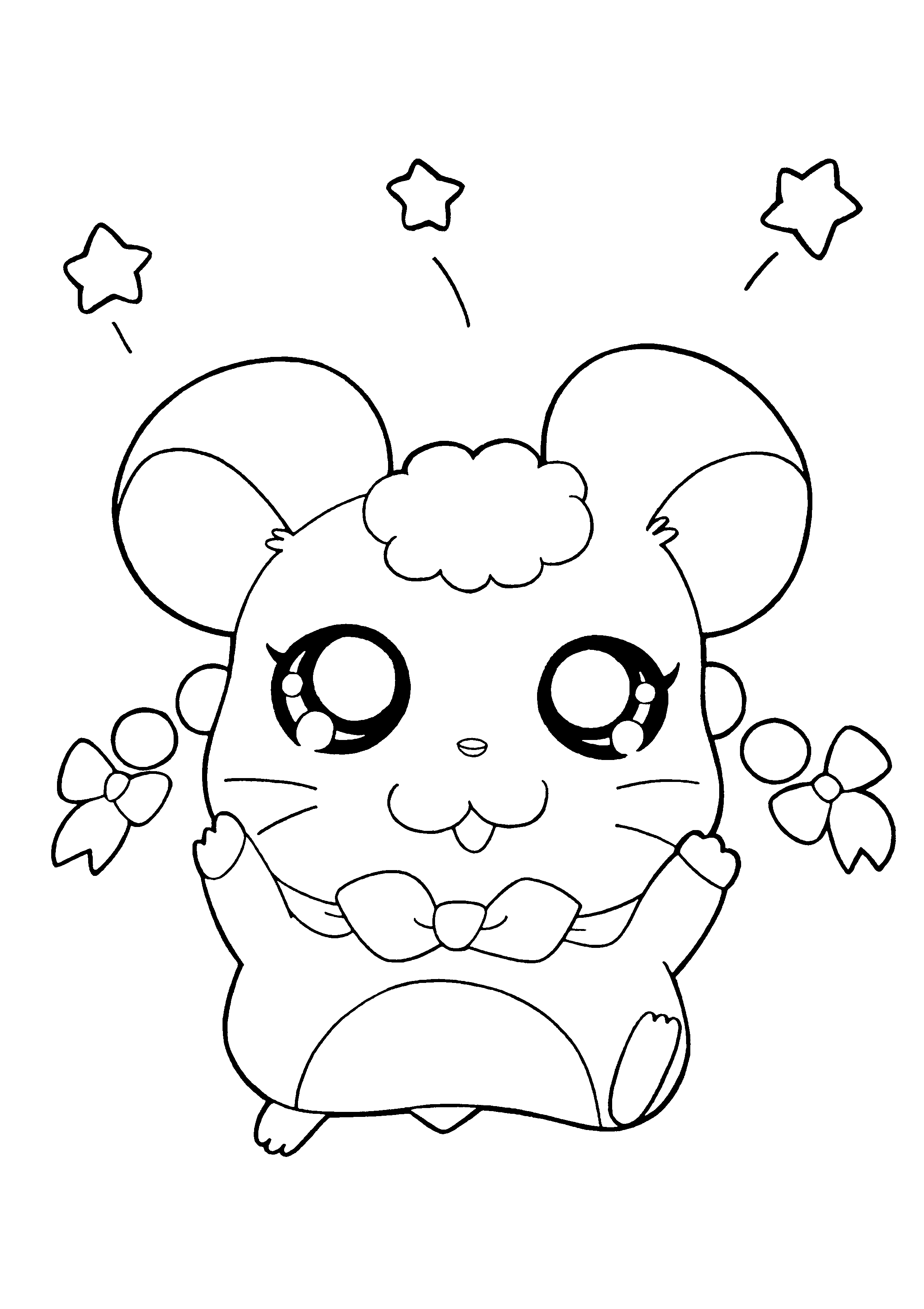 Hamtaro coloring pages