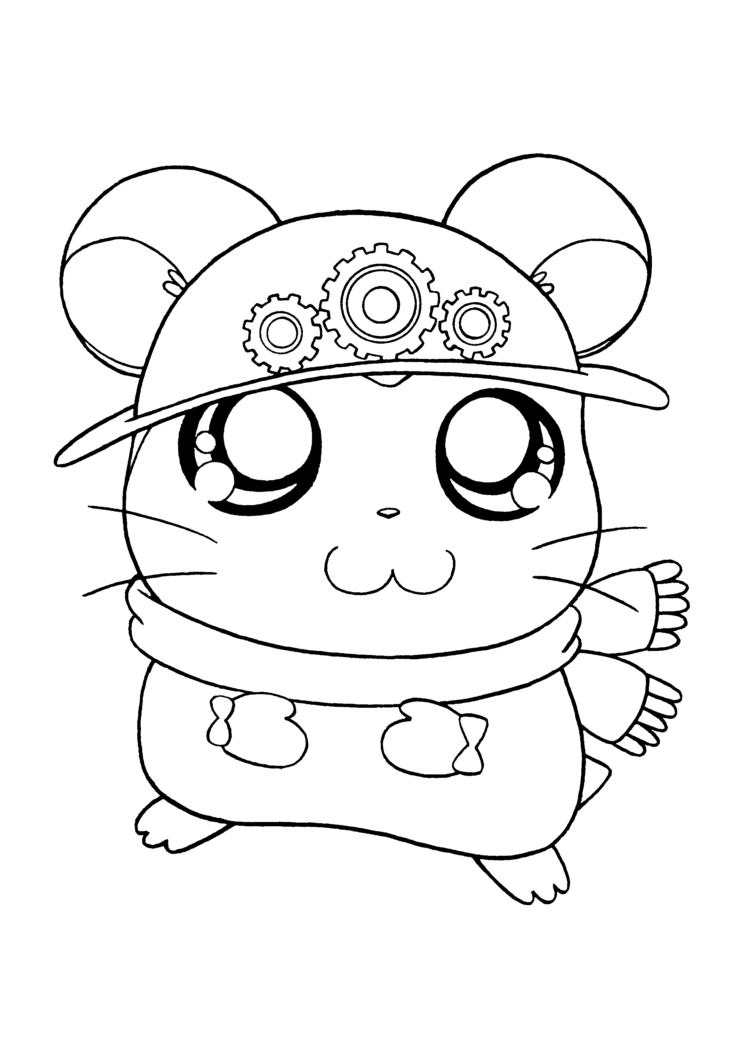 Hamtaro coloring pages