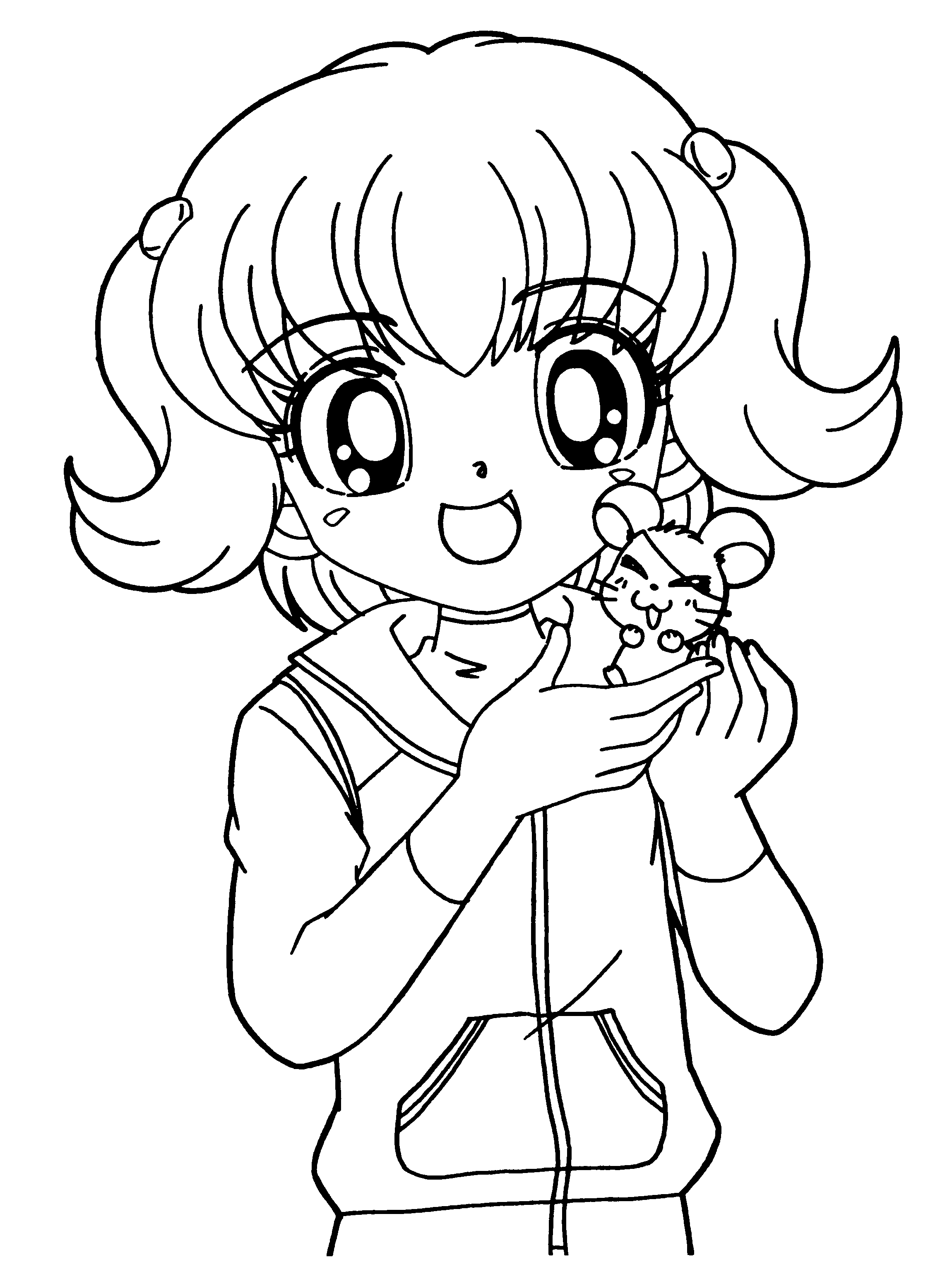 Hamtaro coloring pages