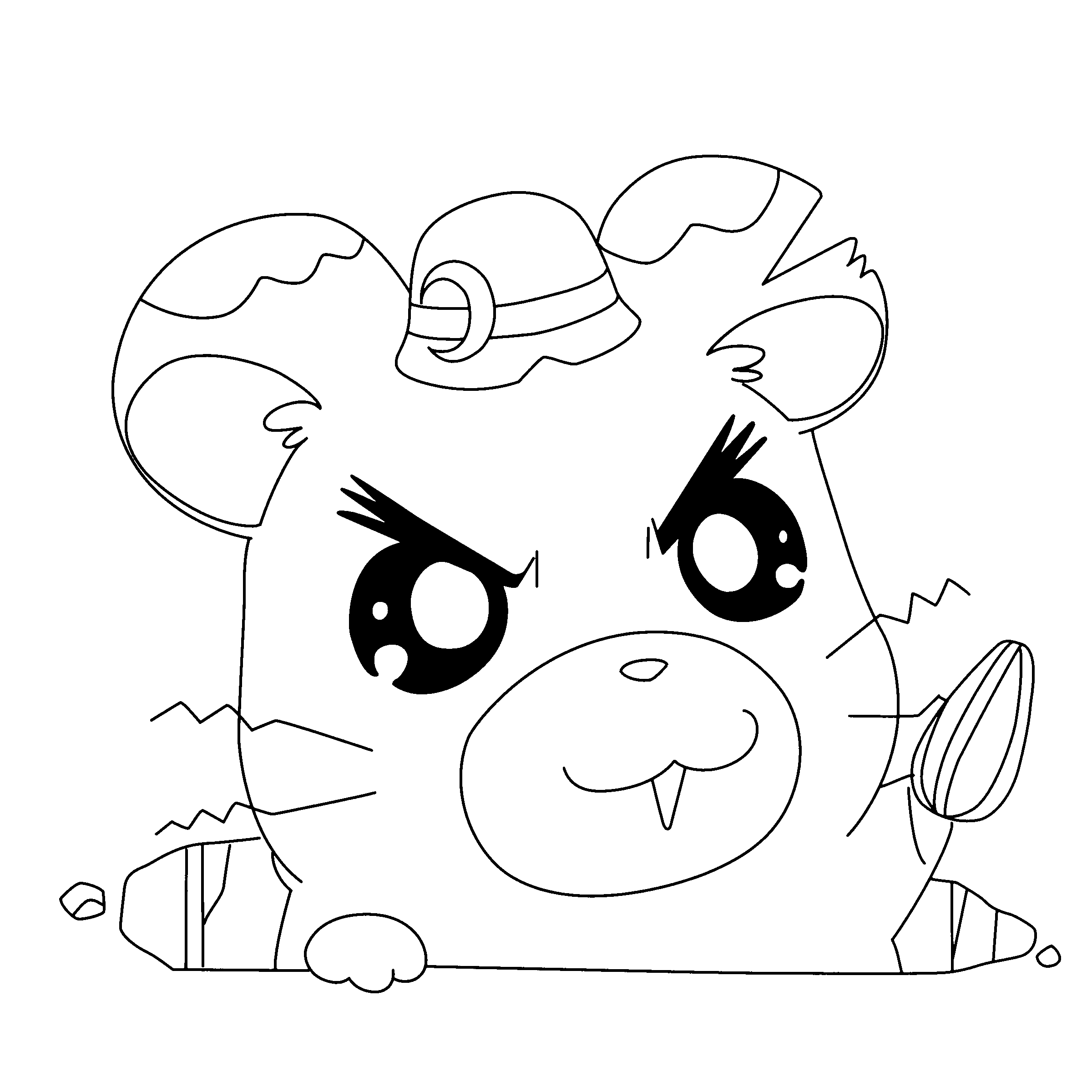 Hamtaro coloring pages