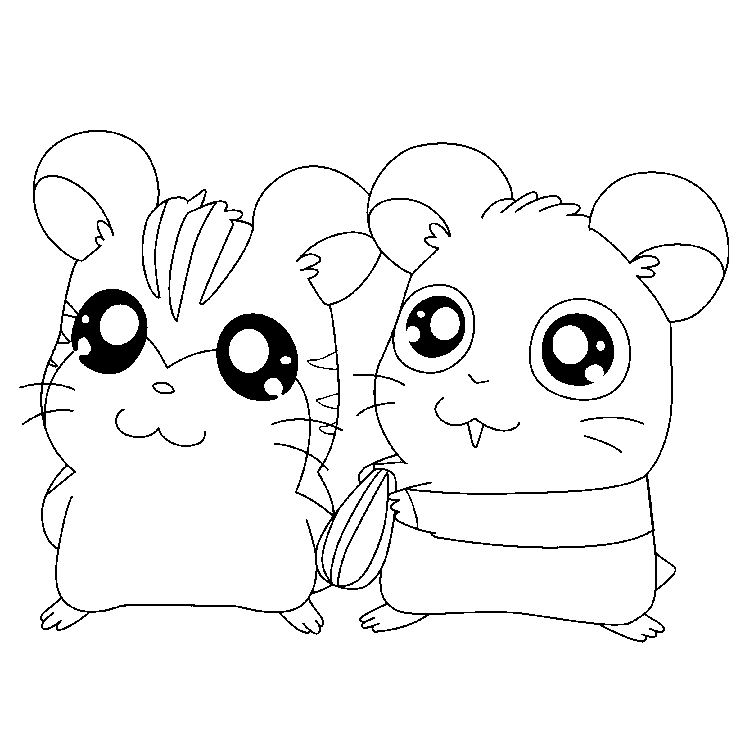 Hamtaro coloring pages