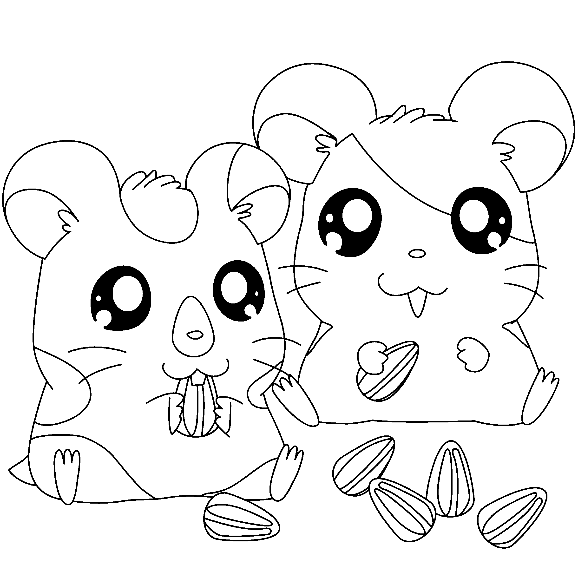 Hamtaro coloring pages